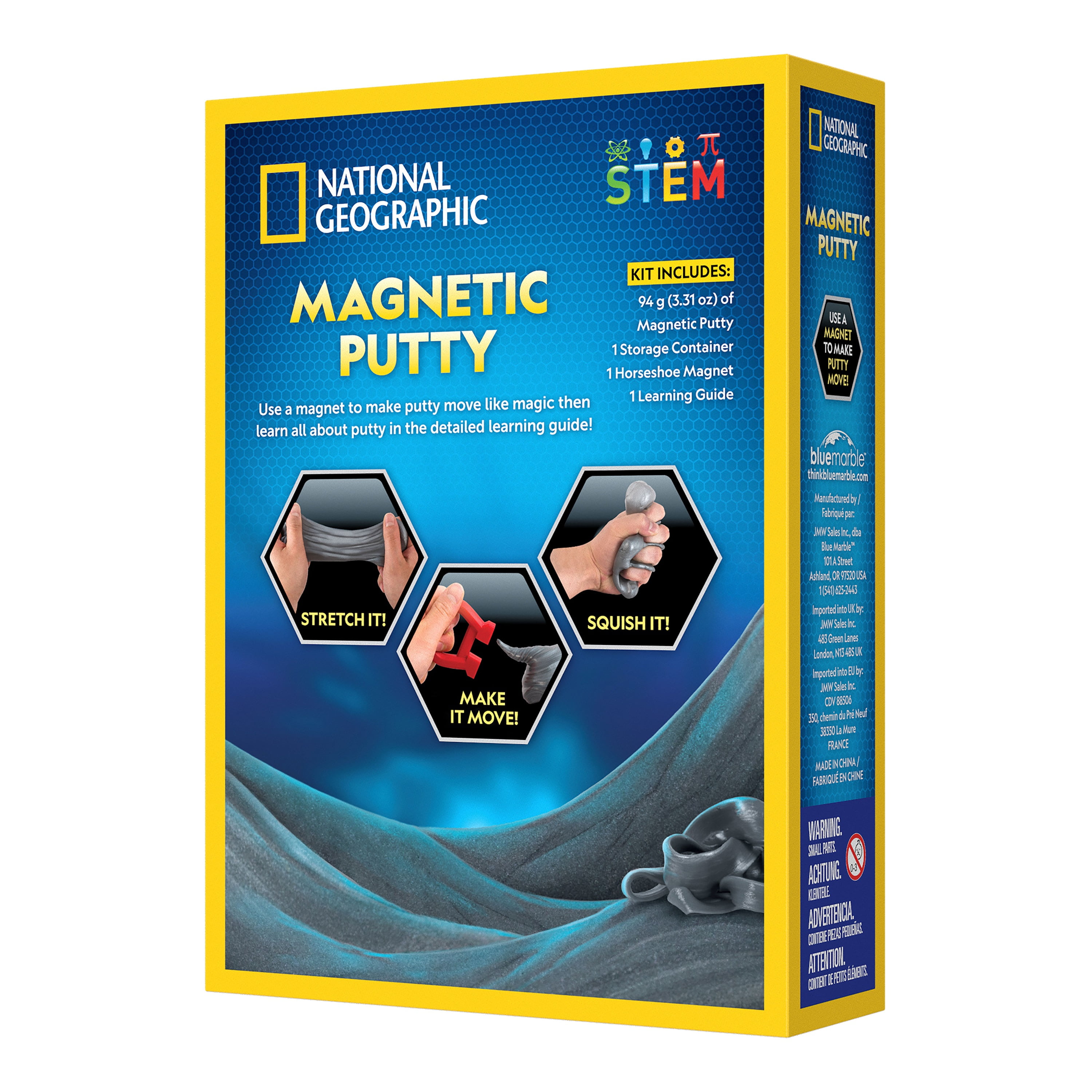 National Geographic Magnetic Putty Slime Science Activity Kit (Grey, 3 oz) xxzu7