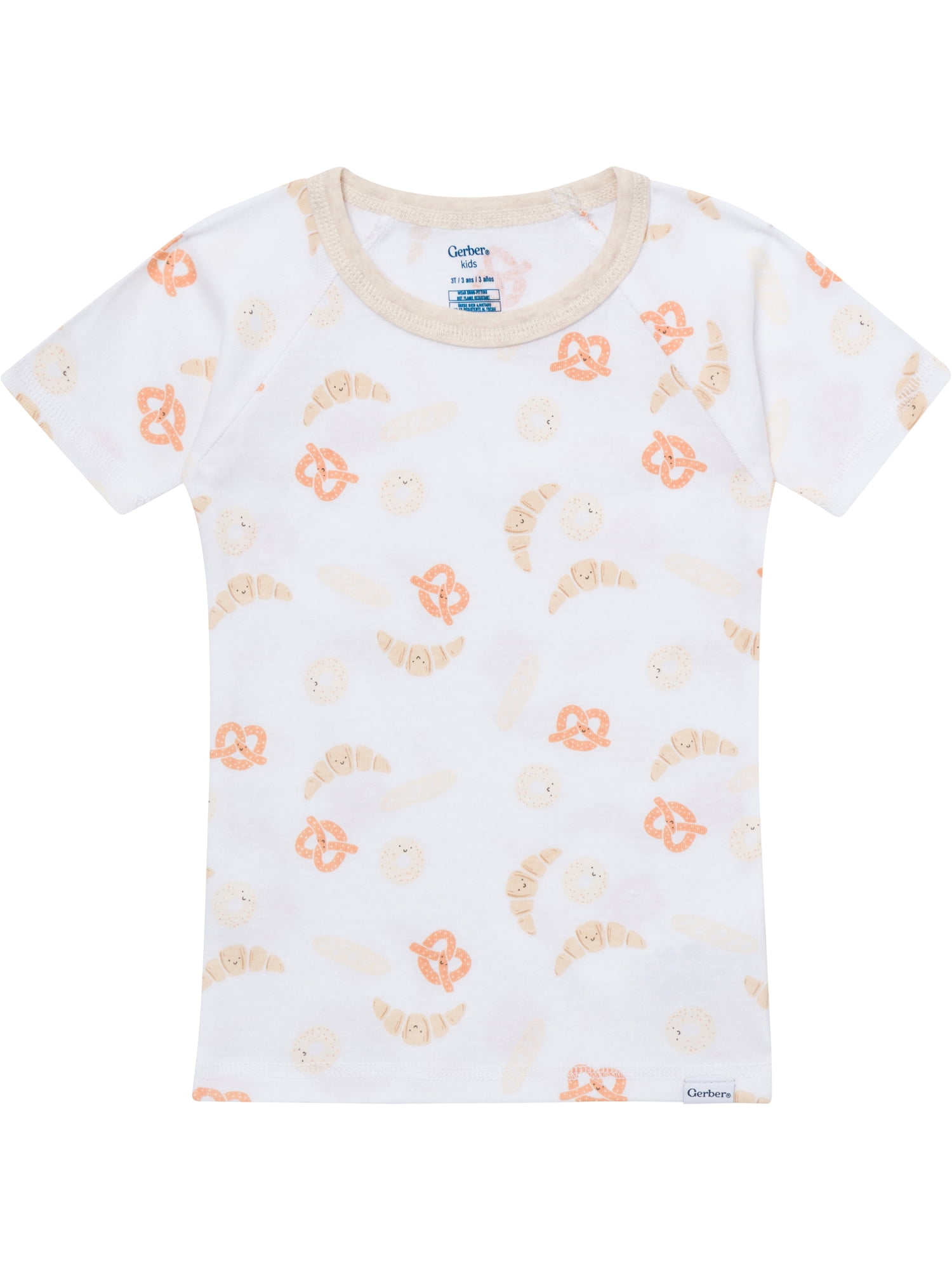 Gerber Toddler Neutral Tight Fitting Pajama Set (4-Piece, 12 Months - 5T) ancps