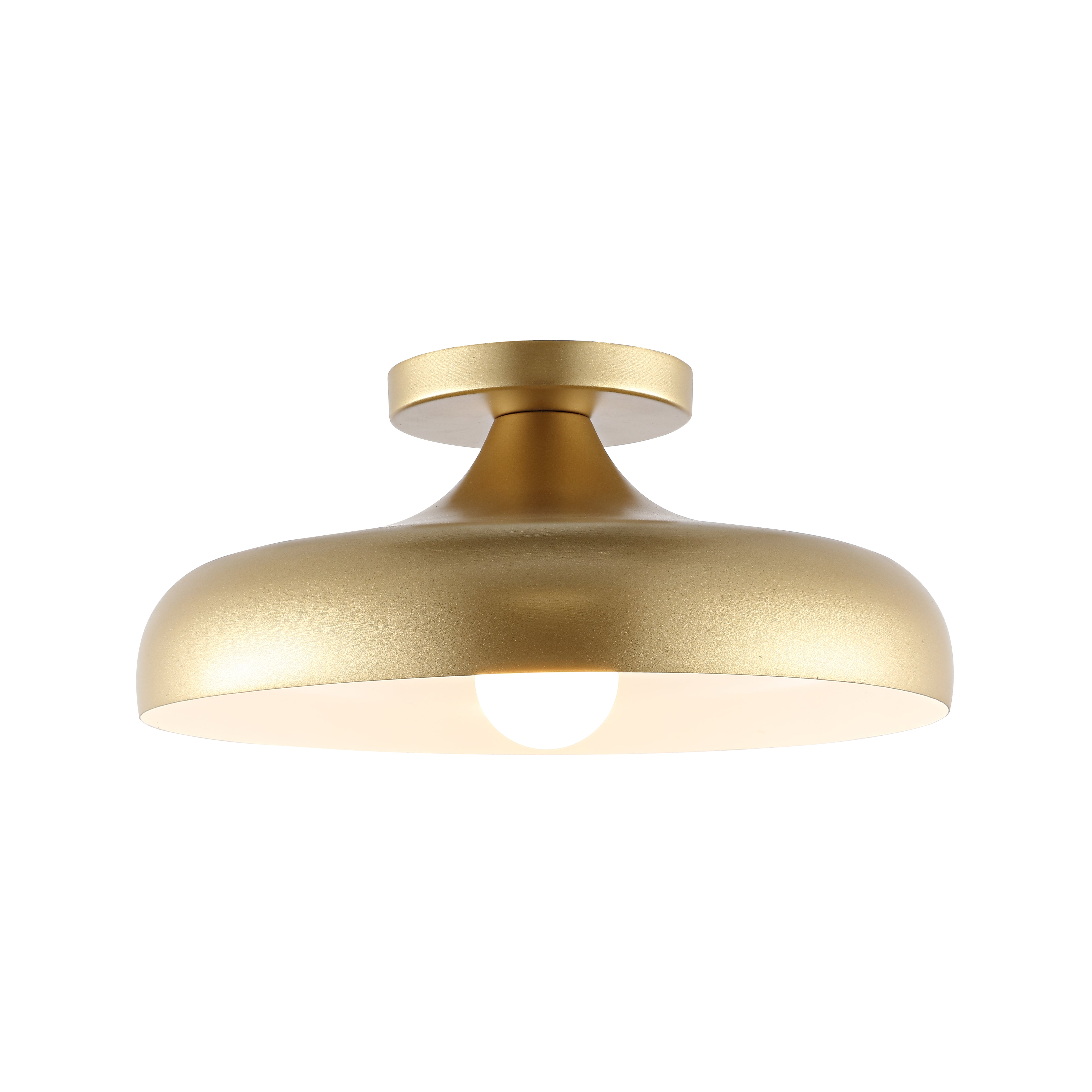 Safavieh Willet Modern Painted Gold Iron Flush Mount Ceiling Light (13.25 in) 764pv