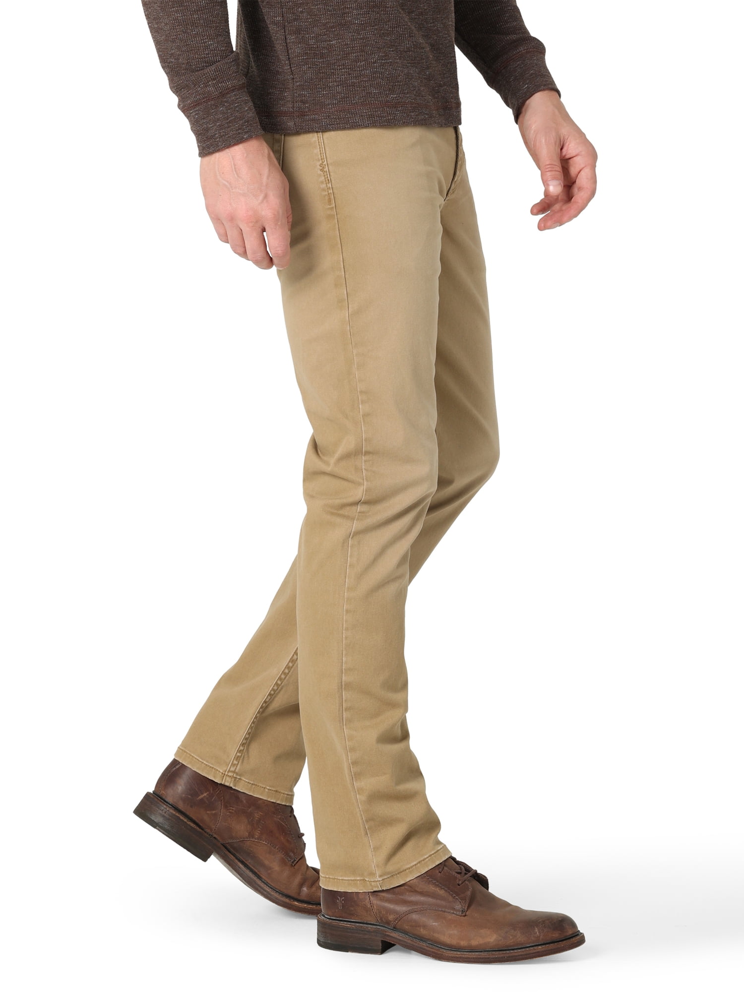 Wrangler Men's Slim Straight Fit Jean with Stretch (Brown, 32x30) 0pjie