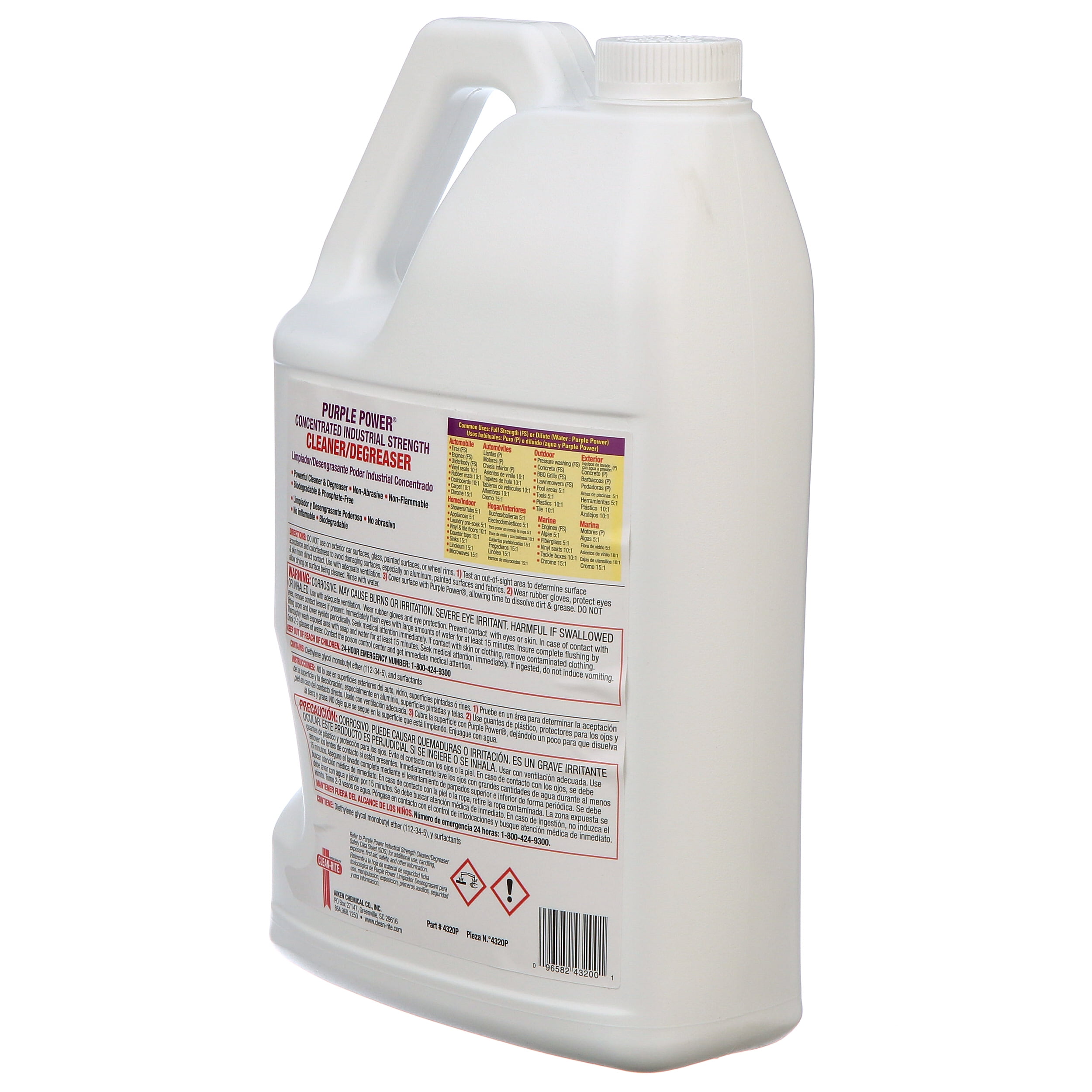 Purple Power Industrial Strength Degreaser and Cleaner (Purple, 128 fl oz) qeln3