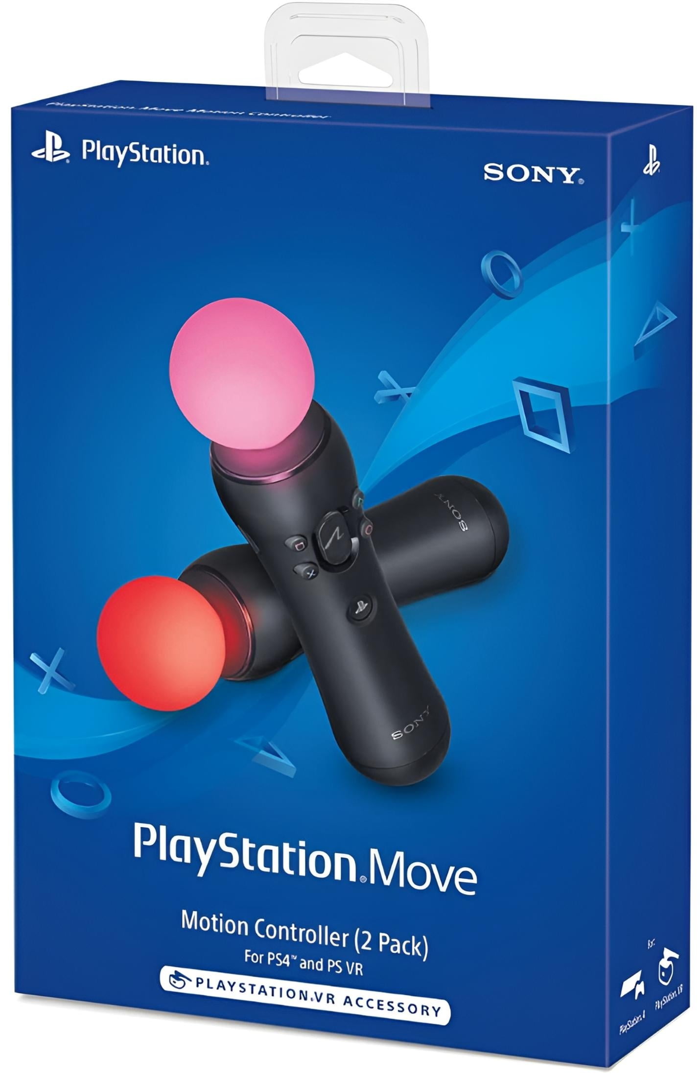 Sony PlayStation Move Motion Controller Wireless Gaming Accessory (Black, 2 Pack) elzqq
