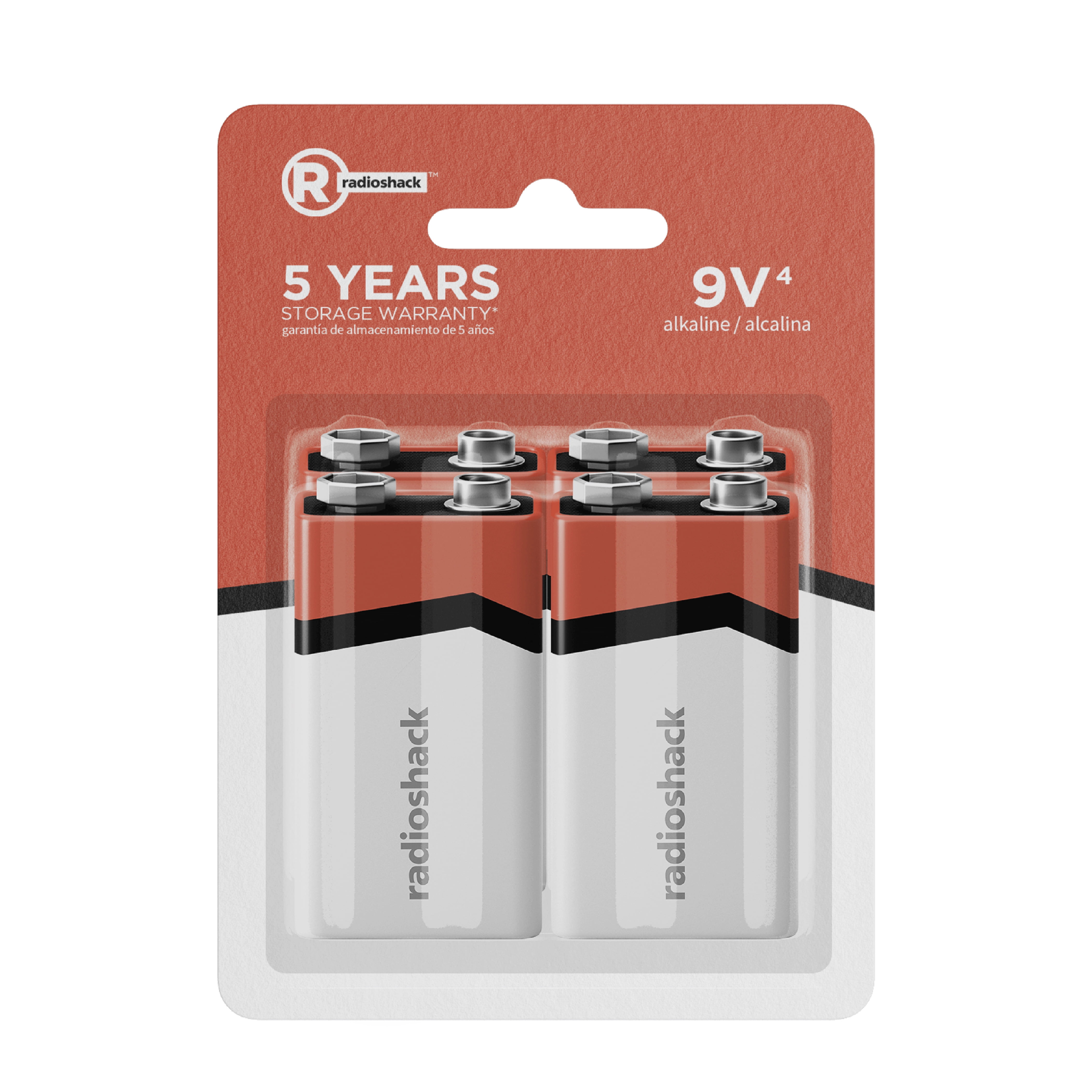 RadioShack 9V Alkaline Battery (Long-Lasting Power, 4-Pack) ia2eu