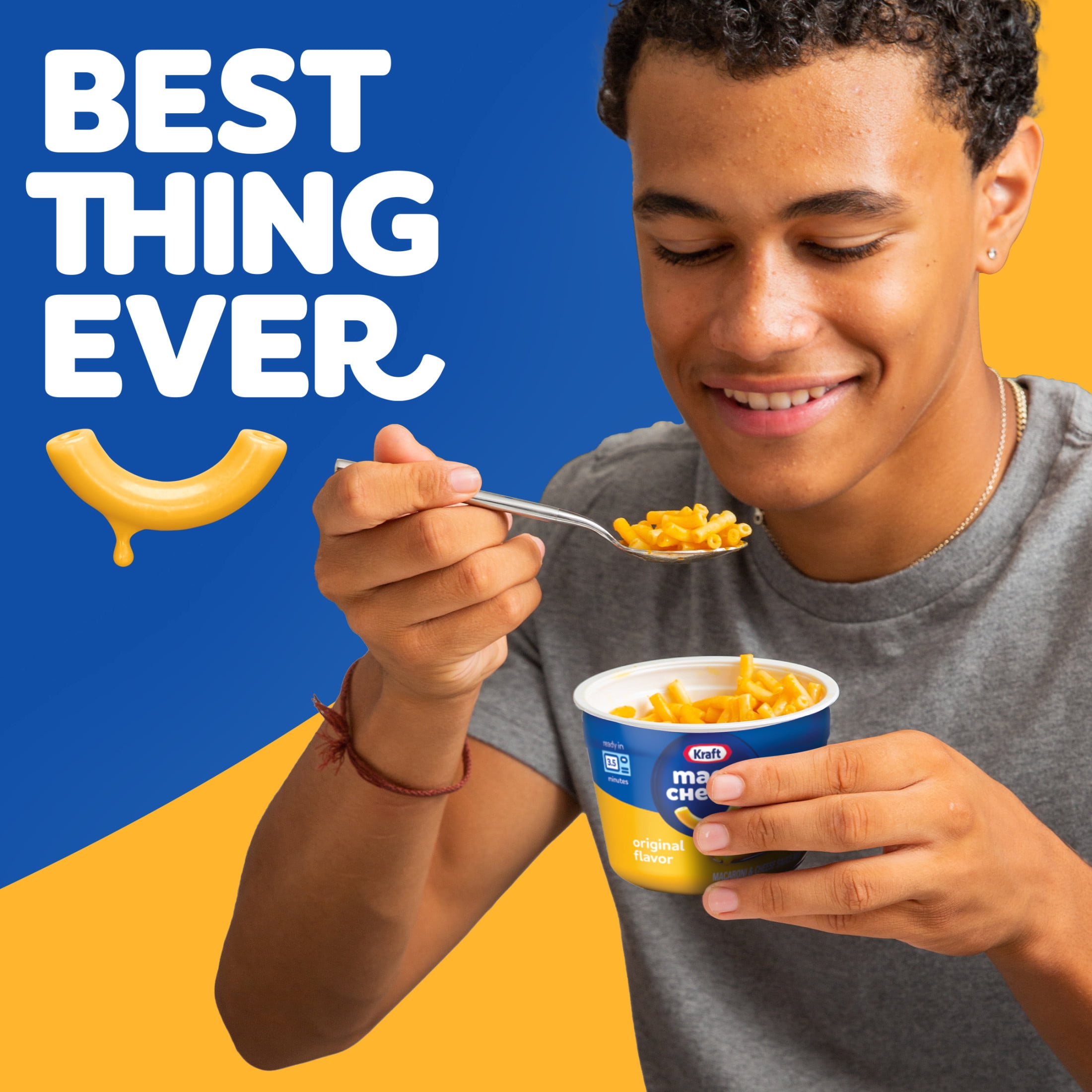 Kraft Original Macaroni and Cheese Dinner Cups (4 Pack, 2.05 oz Each) 4juec