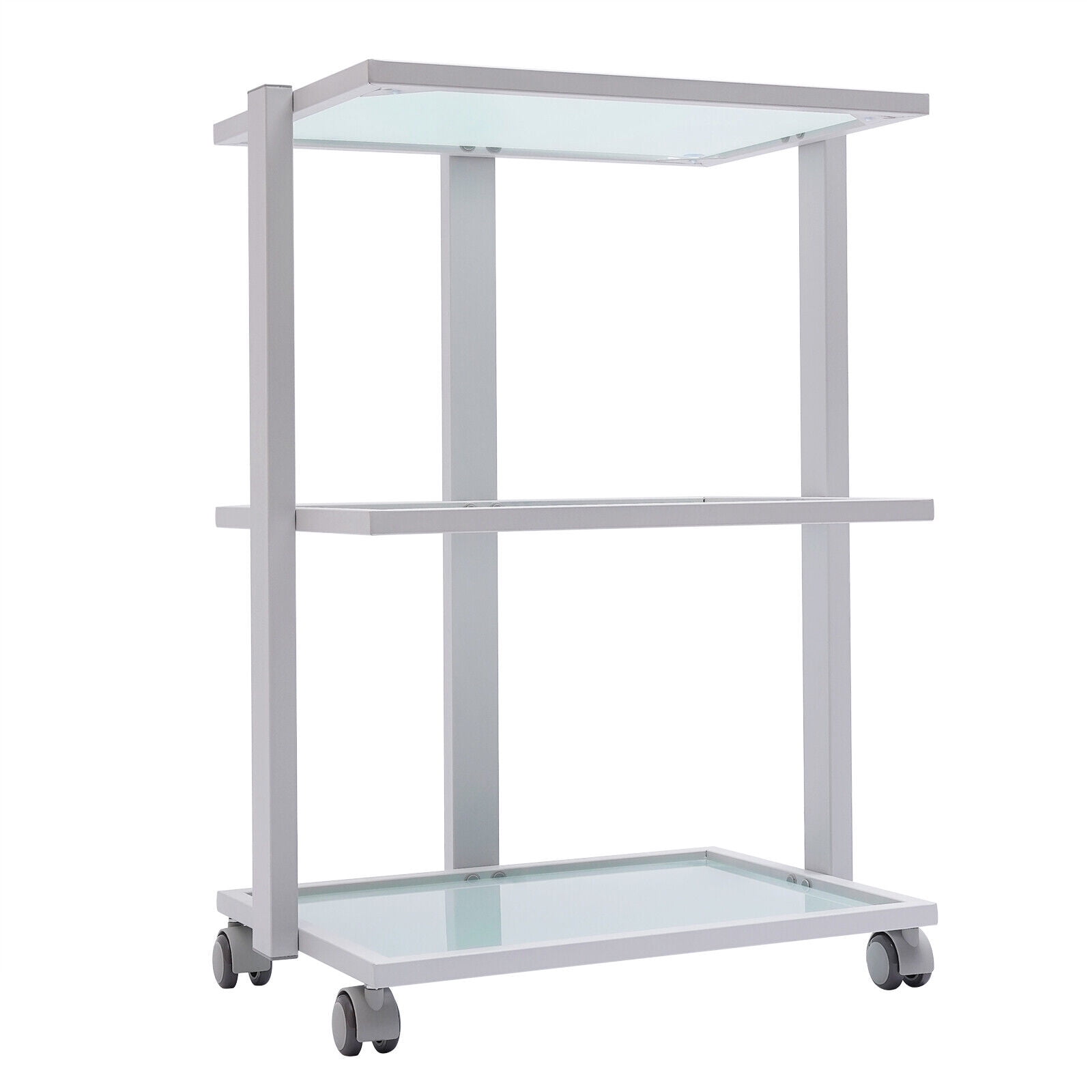 TFCFL Salon Trolley Esthetician Cart with 3-Tier Rolling Storage for Beauty Spa Facial (White) herxk