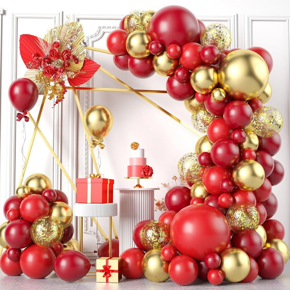 Generic Black Gold Balloon Kit Party Decoration Set (Black and Gold, 121 Pieces) fqibr