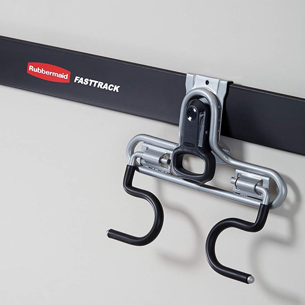 Rubbermaid FastTrack Garage Storage Dual Handle Hook (Silver, 10 in) unoja