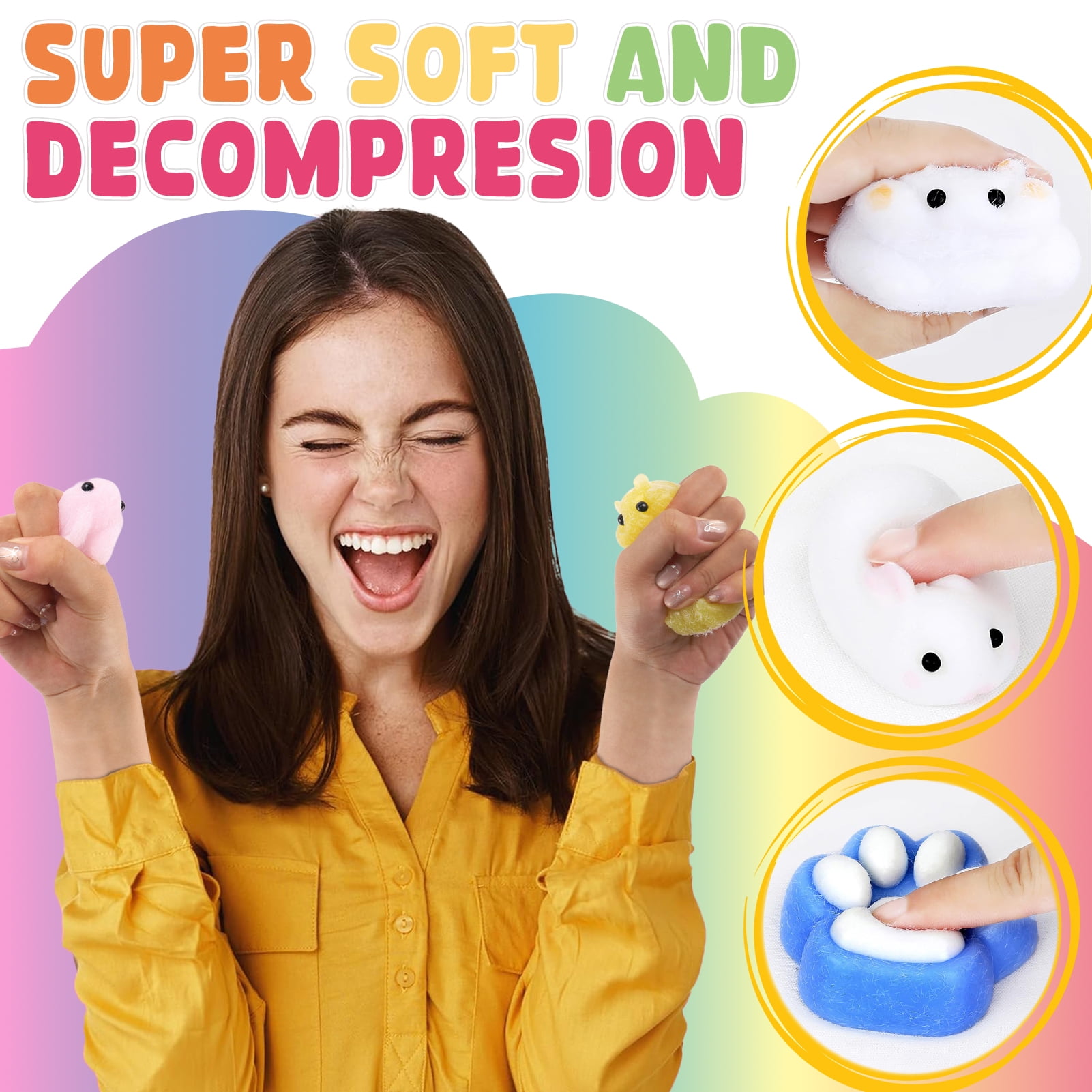 CandWuom DIY Squishy Making Kit, Silicone Crafting Set for Custom Soft Toys (18 oz) 71txz