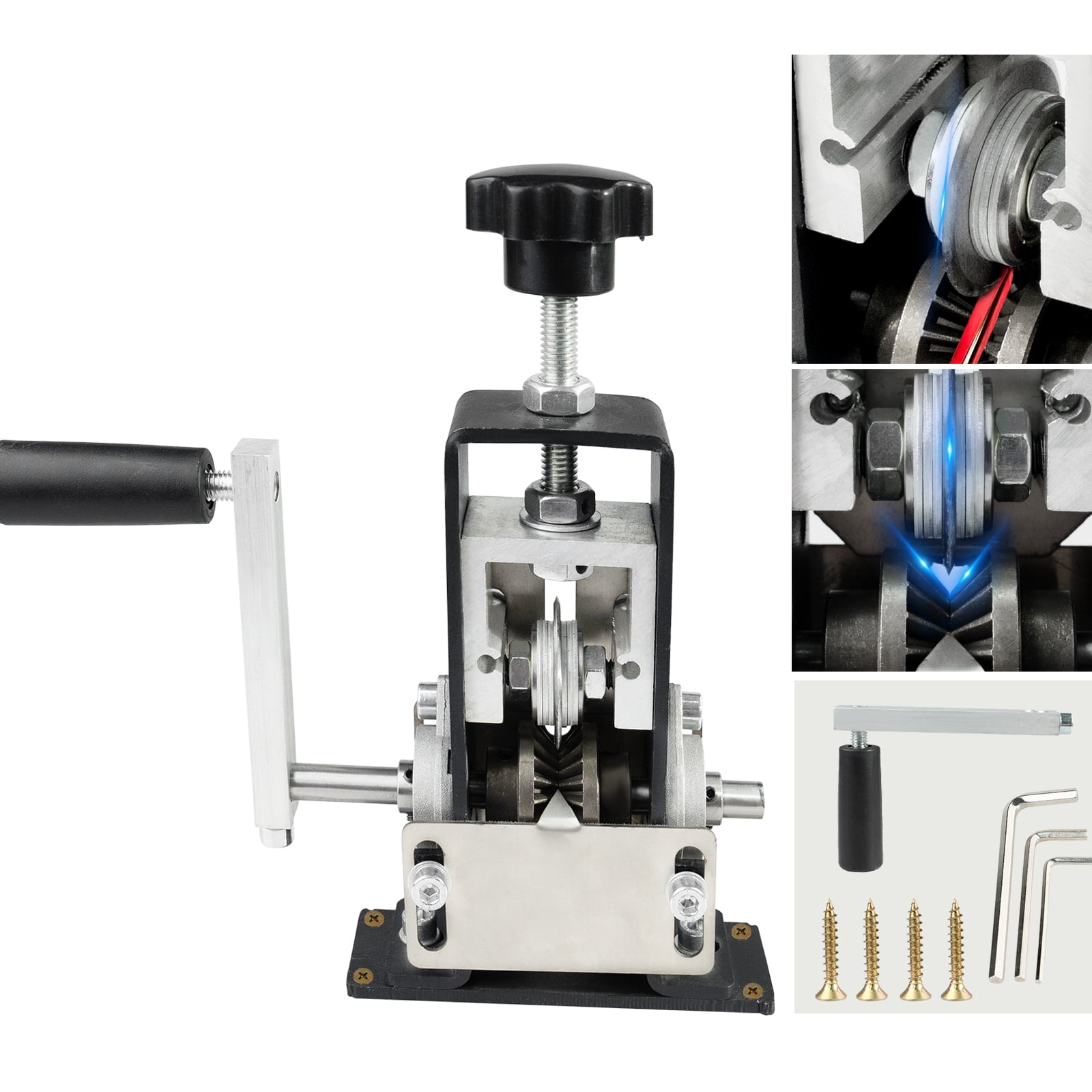 JAMCORAX Manual Wire Stripping Machine, Drill Powered Copper Cable Peeler Tool (0.06 in to 1 in) du764