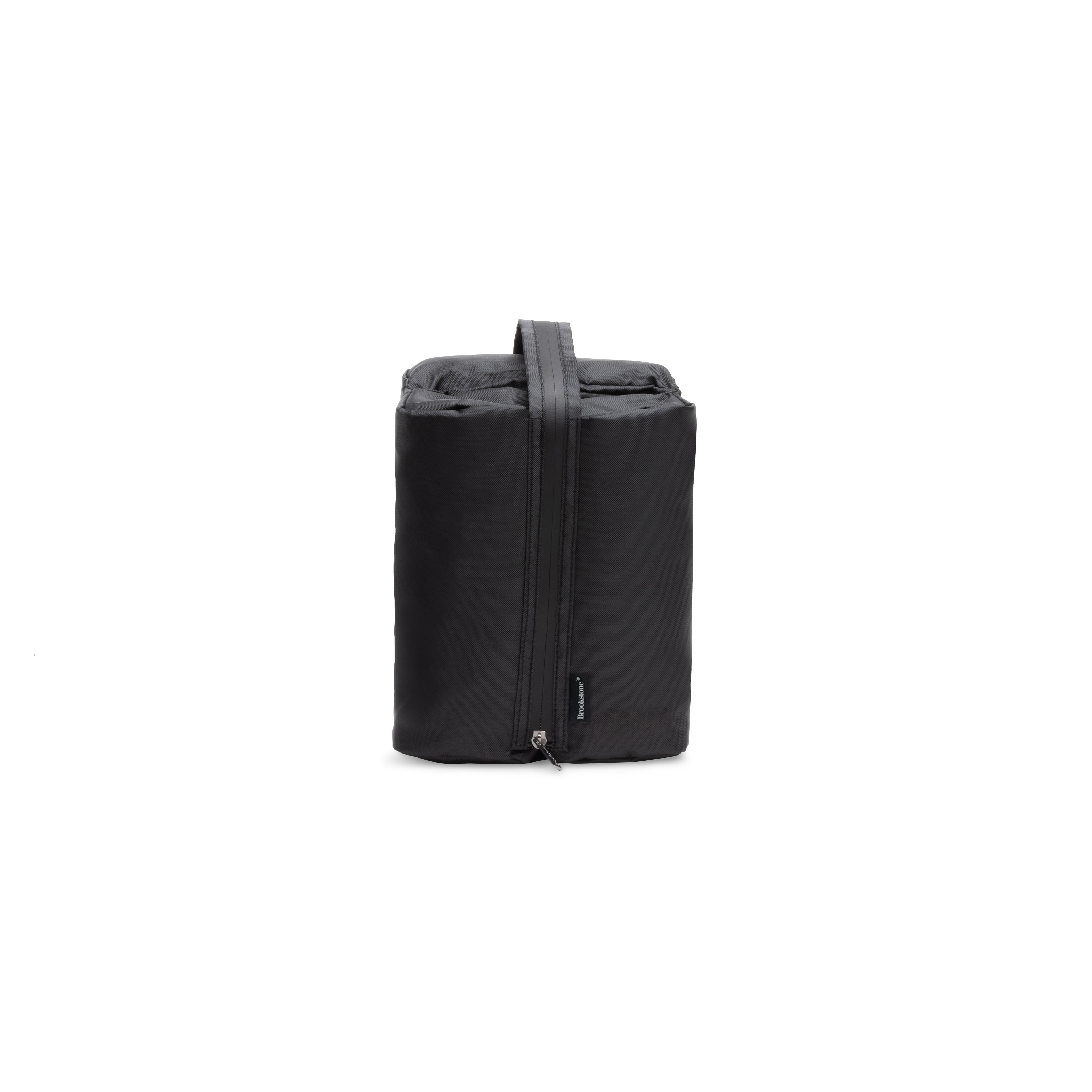 Brookstone Hanging Travel Toiletry Organizer Cube (Black, 7 in x 13 in x 5.5 in) h83ez
