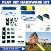 Swing-N-Slide Alpine Swing Set Hardware Kit (Green, 18.5 ft L x 13 ft W x 11 ft H) jwxex