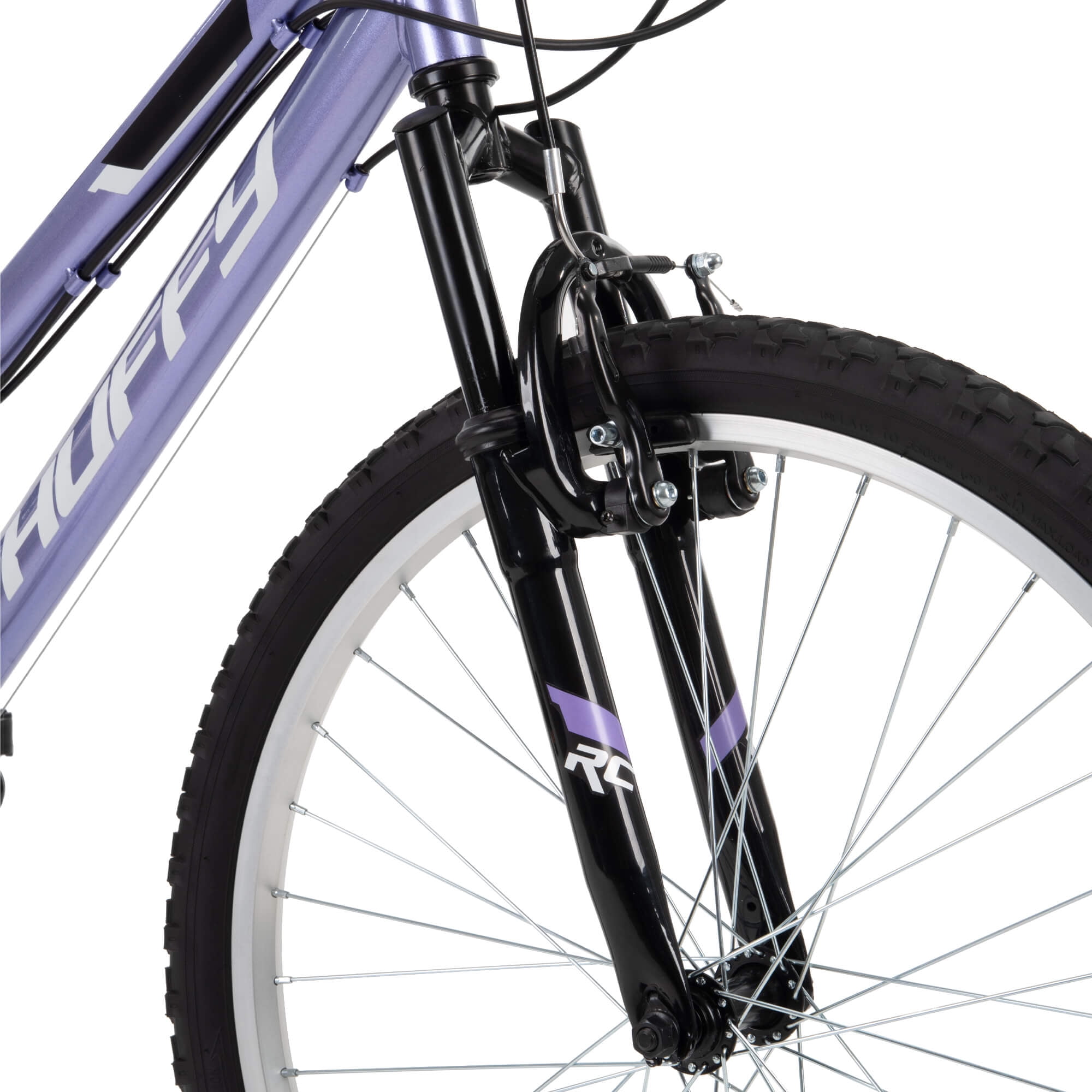 Huffy Rock Creek Mountain Bike, 18-Speed Trail Bicycle for Women (Purple, 24 in) h48eu