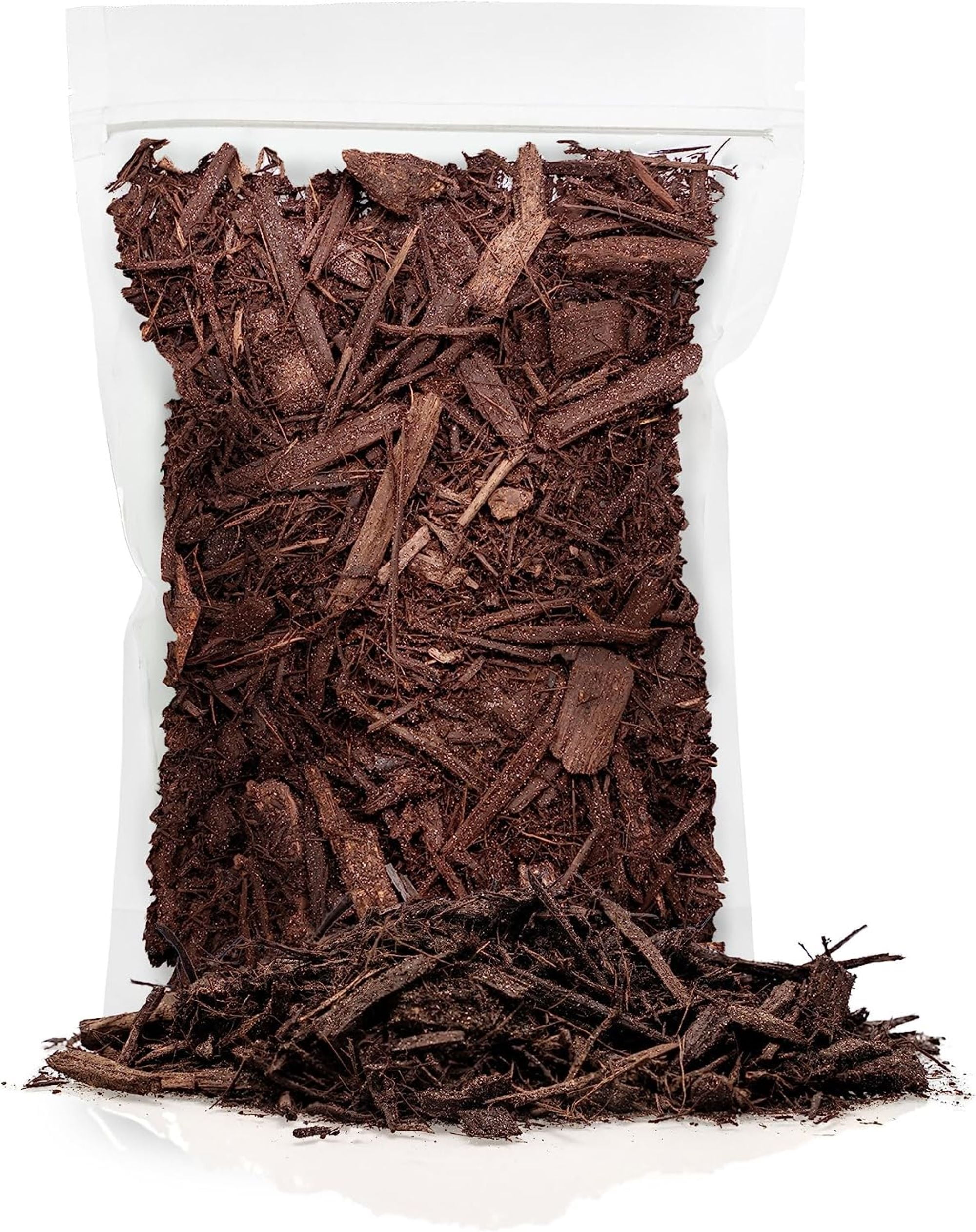 Gardenera Brown Mulch for Indoor and Outdoor Plants, Moisture-Retaining Garden Soil Cover (Brown, 3 Quarts) q3lxp