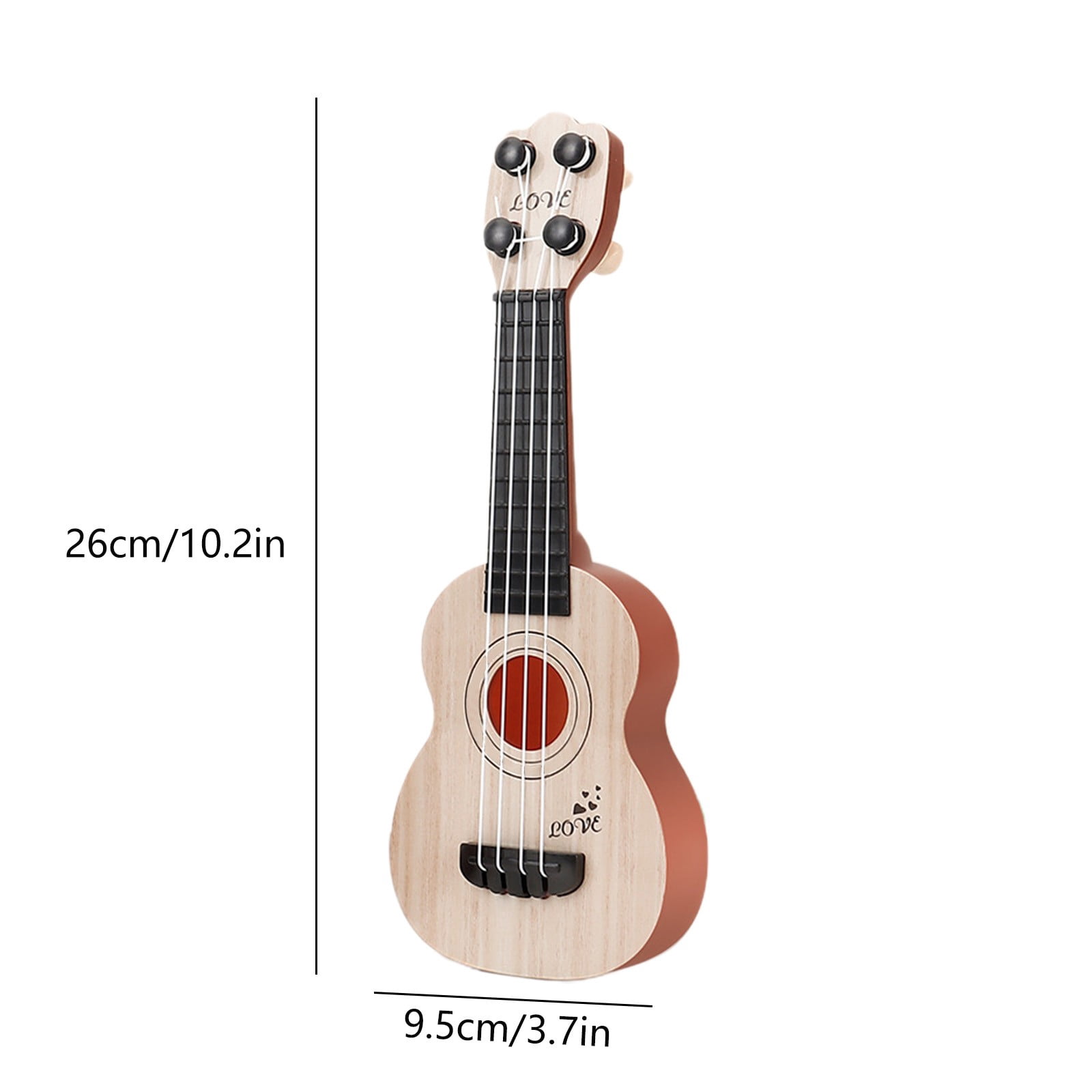 Karymi Kids Ukulele Guitar Musical Educational Toy for Beginners (White, 17 in) zalth
