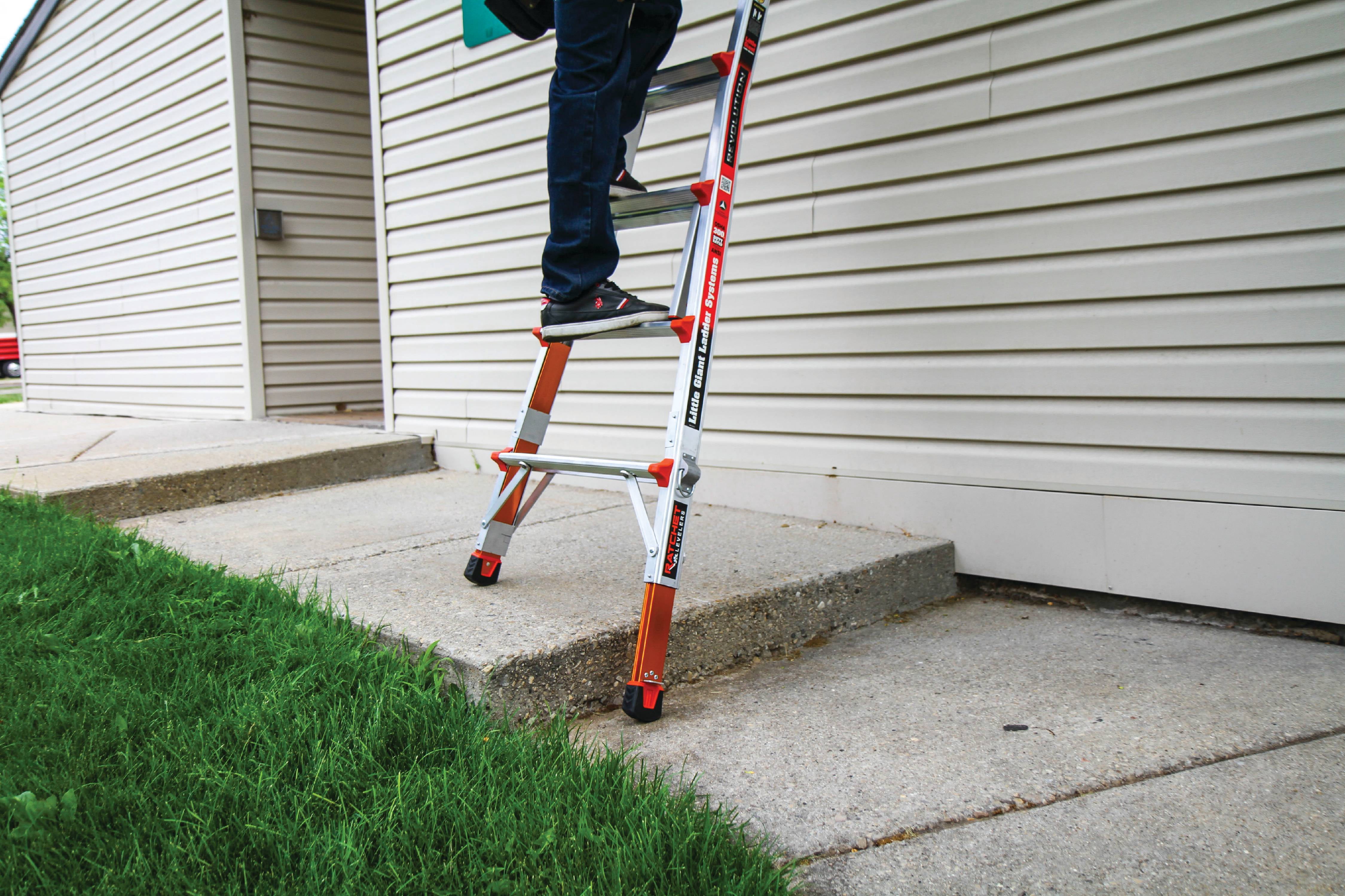 Little Giant Revolution Multi-Use Ladder (Silver, 23 ft) y77hj