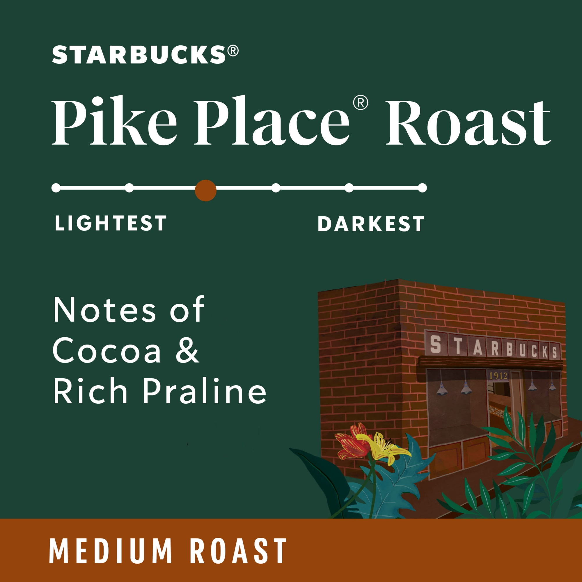 Starbucks at Home VIA Instant Pike Place Roast Medium Roast Coffee (8 Packets) 8y3ee