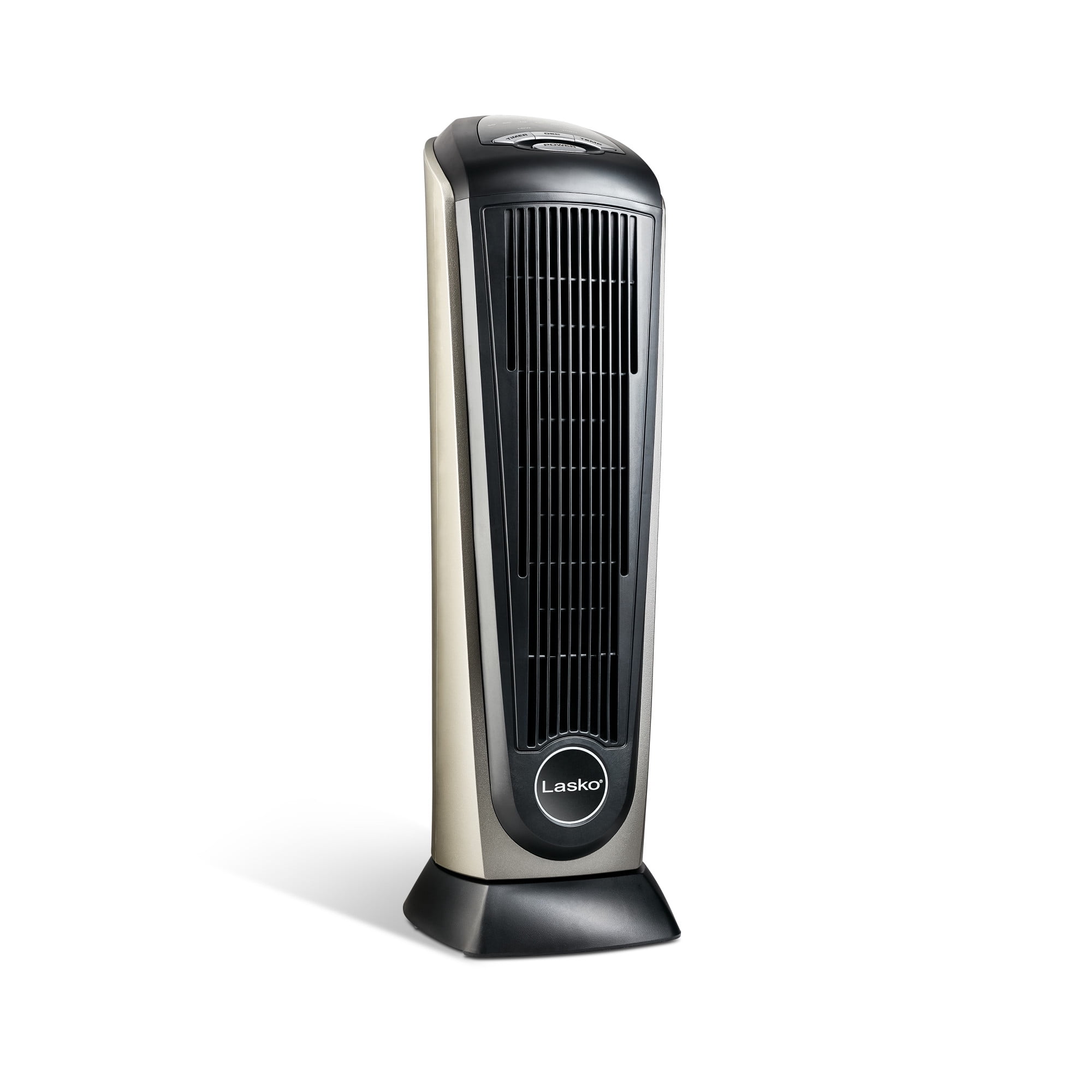 Lasko 23 in Oscillating Ceramic Electric Tower Space Heater with Remote Control (Black, 1500W) bmy9w