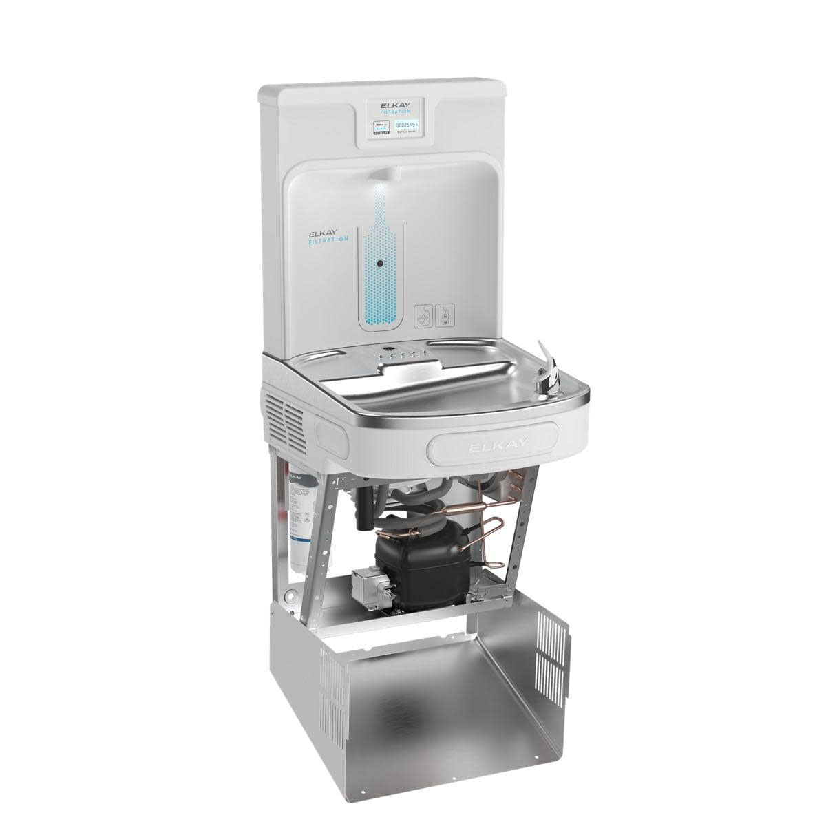 Elkay EZH2O Drinking Fountain and Water Station with ADA Cooler (Stainless Steel, 1.5 GPM) dajof