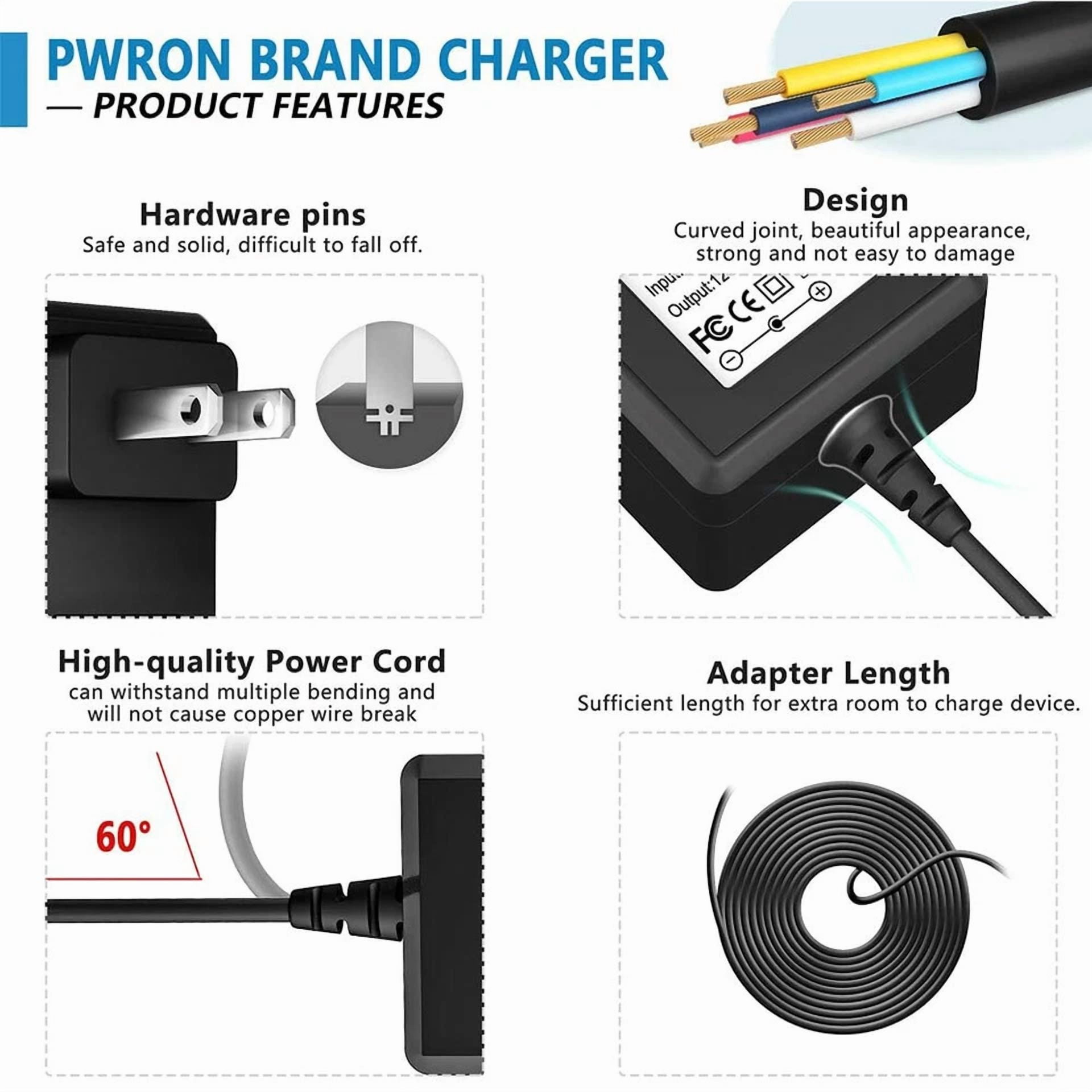 Rhea 12V AC DC Power Adapter Charger Cord for Kodak SV1011 SV811 Digital Photo Frame 69jti