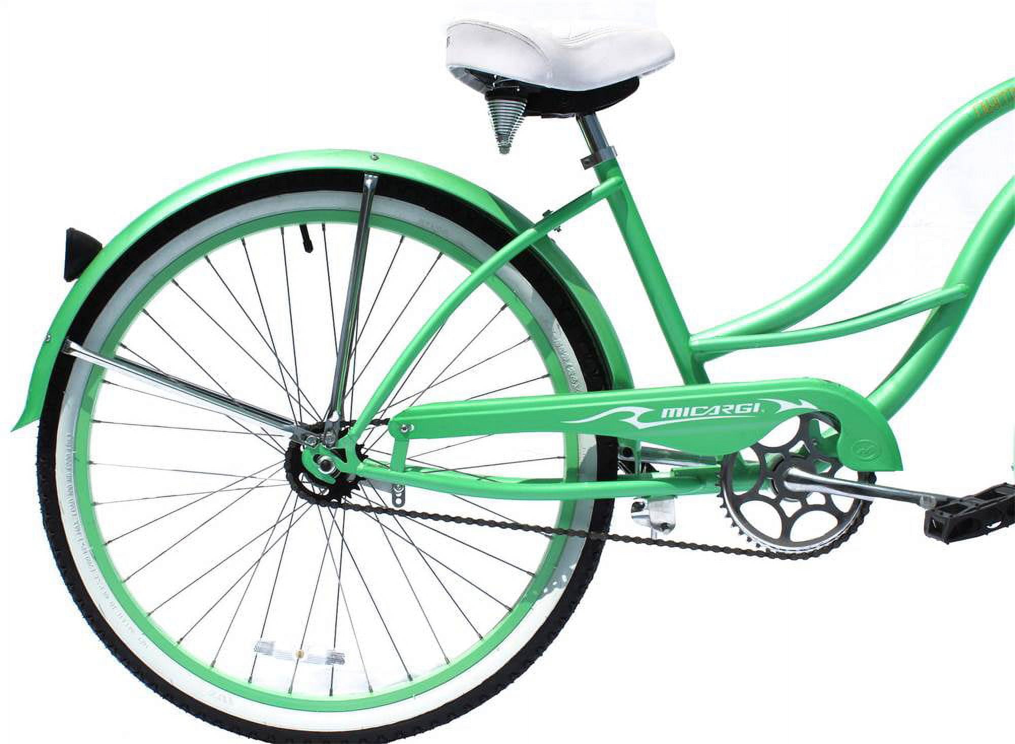Micargi Tahiti Beach Cruiser Bicycle (Mint Green, 26 in) j7rna