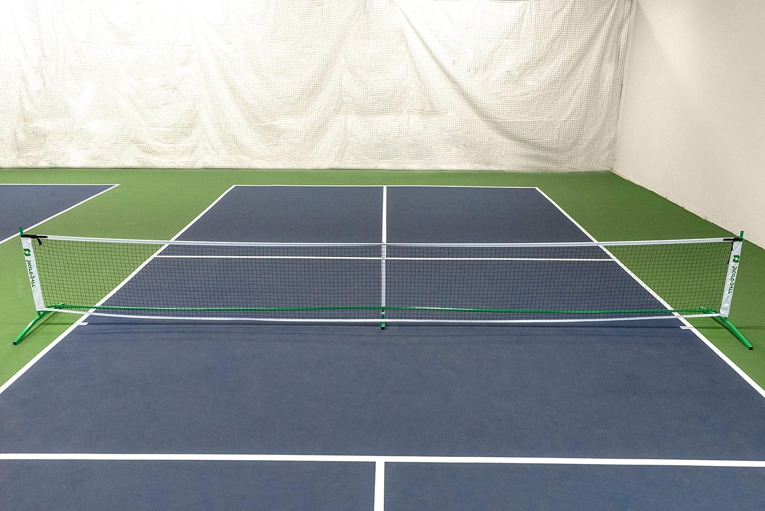 Pickle-Ball 3.0 Tournament Net System, Portable Steel Frame for Indoor and Outdoor Play (Green, 22 ft) kyv5h