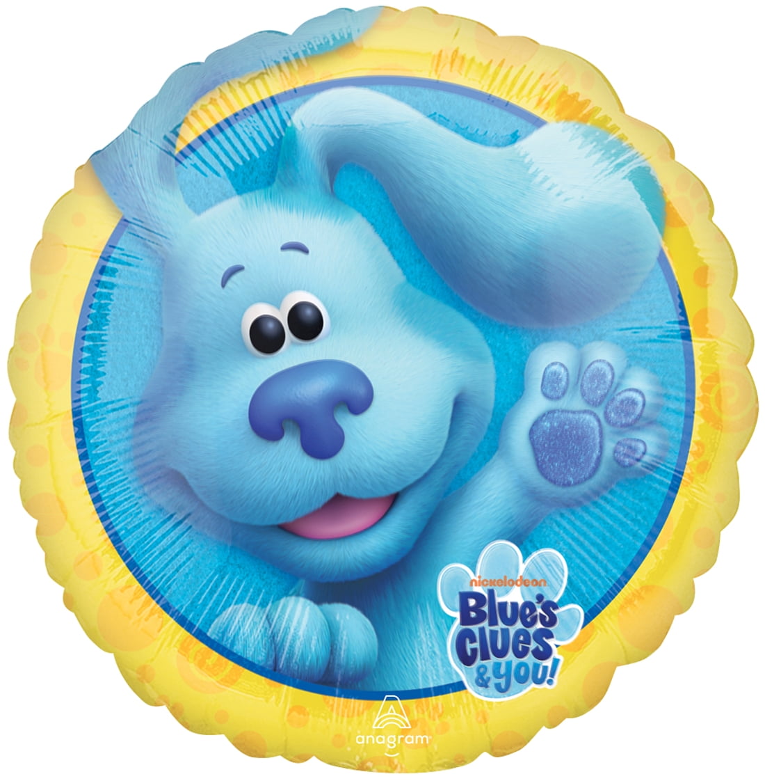 Anagram Blue's Clues 1st Birthday Party Decoration Set (Blue, 15-Piece Balloon Bouquet) pptax