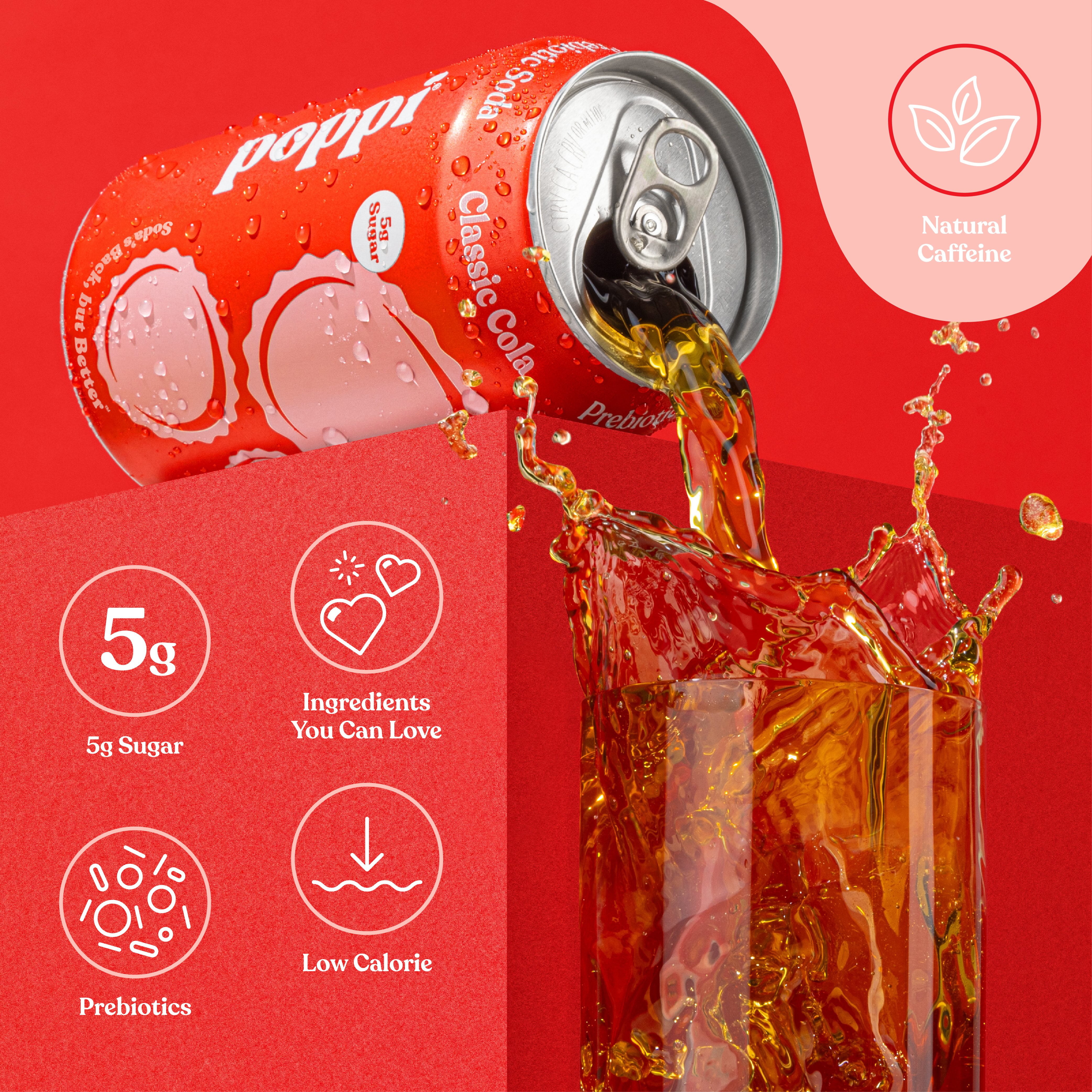 poppi Classic Cola Prebiotic Soda (12 oz) gybbm - Image 4