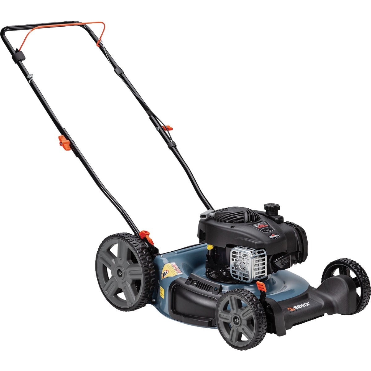 Senix Gas Push Lawn Mower, 21 in Steel Deck, 125 cc Briggs & Stratton Engine, 6-Position Height Adjustment (21 in) 7ch8g