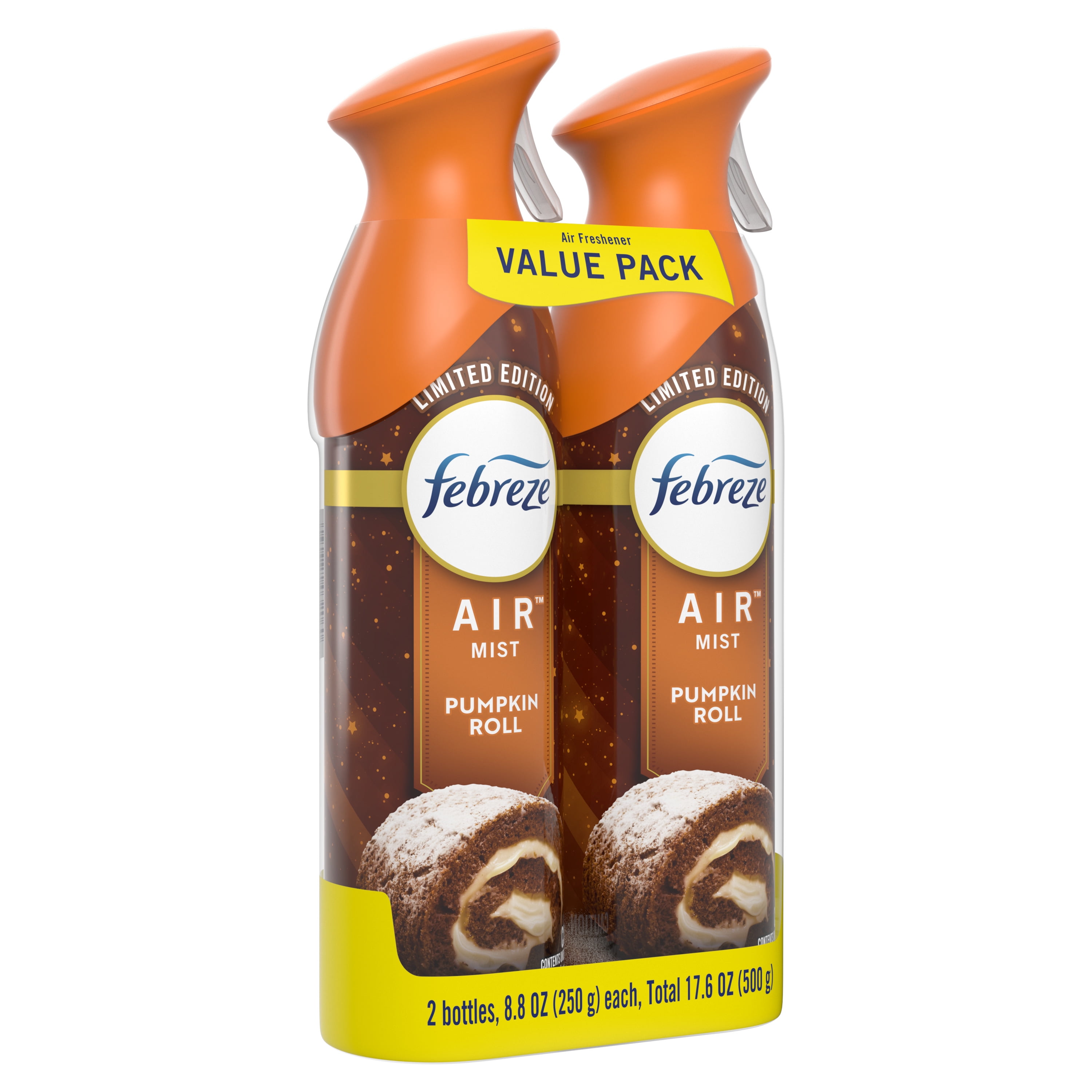 Febreze Air Mist Odor-Fighting Air Freshener Pumpkin Roll (8.8 oz, Pack of 2) tge1h