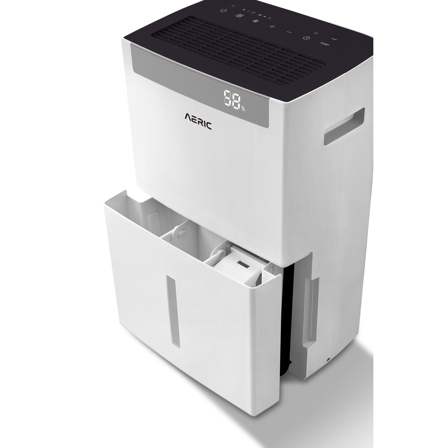 Aeric 50-Pint Portable Dehumidifier for Large Rooms up to 4500 Sq Ft with Drain Hose (White) d0y68