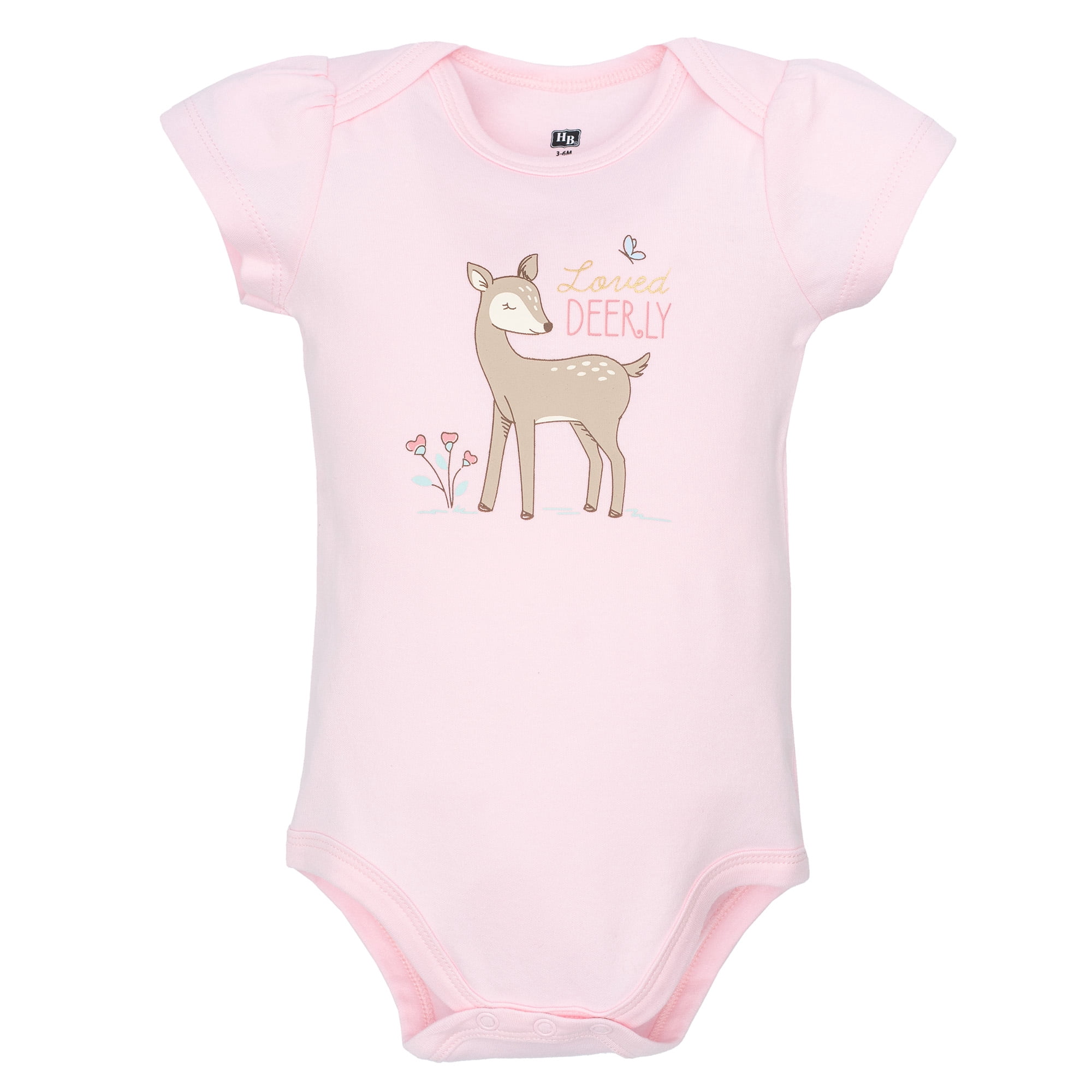 Hudson Baby Infant Girls Cotton Bodysuits (Enchanted Forest, 5-Pack, Preemie) g6hv9