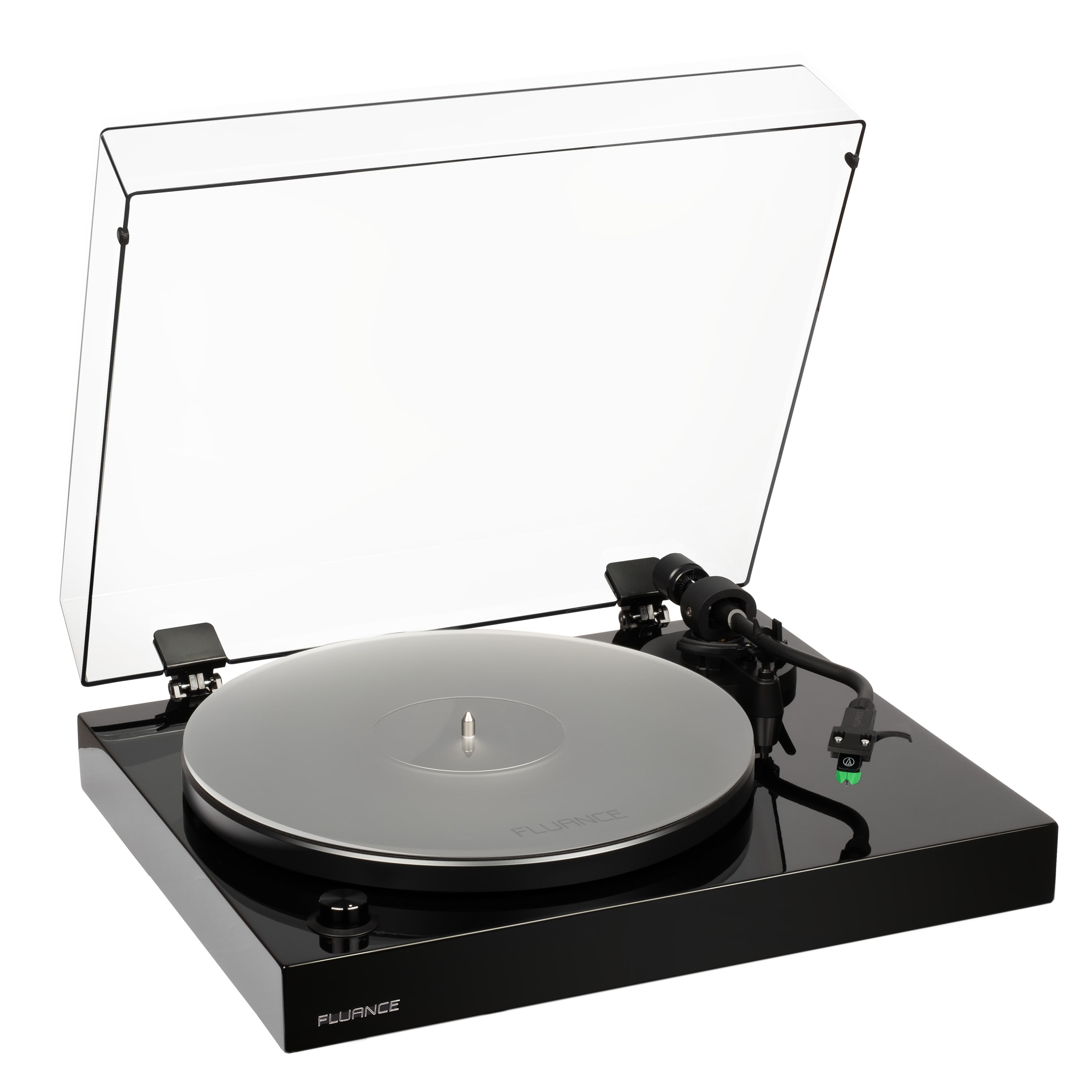 Fluance RT81+ Elite High Fidelity Vinyl Turntable Record Player with Audio Technica VM95E Cartridge and Built-in Phono Preamp (Piano Black) uyngf