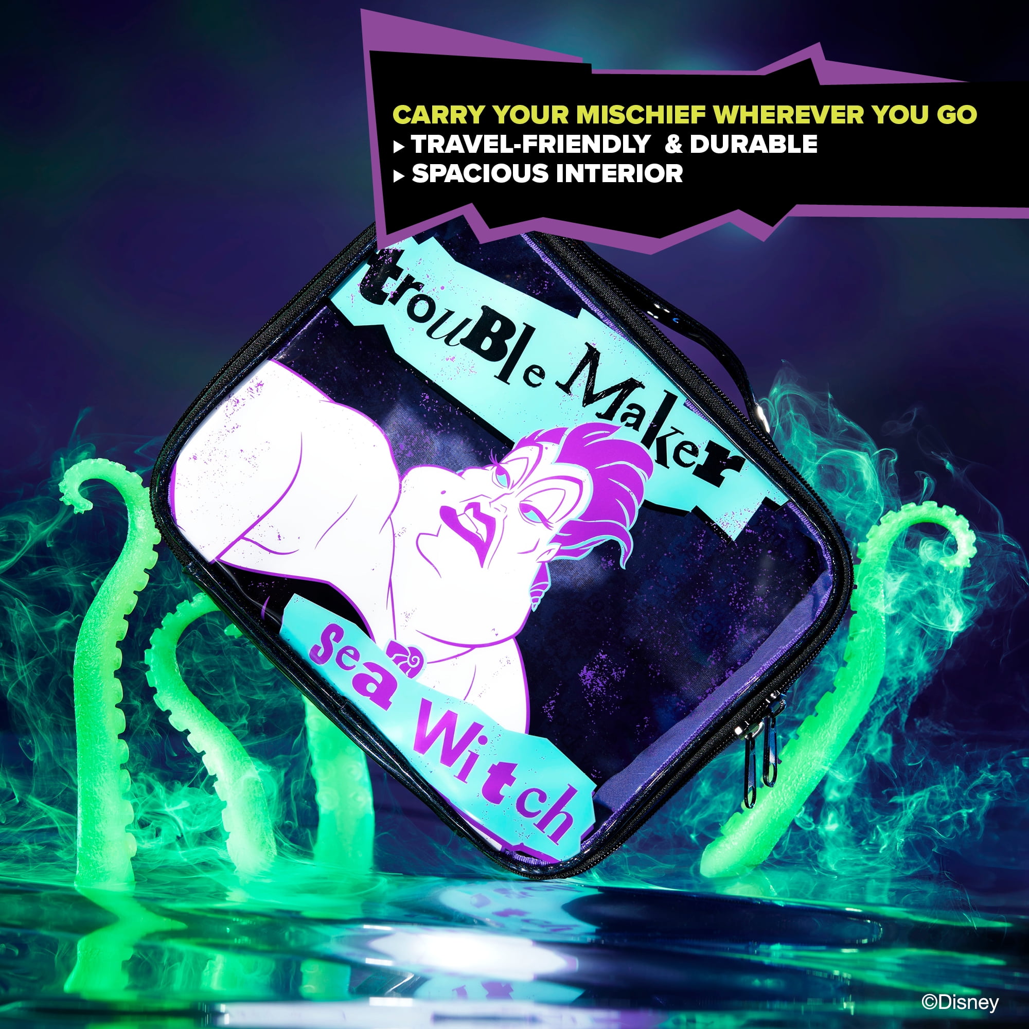 Wet n Wild Disney Villains Ursula Makeup Bag (Blue, 1 ct) 7nqfd