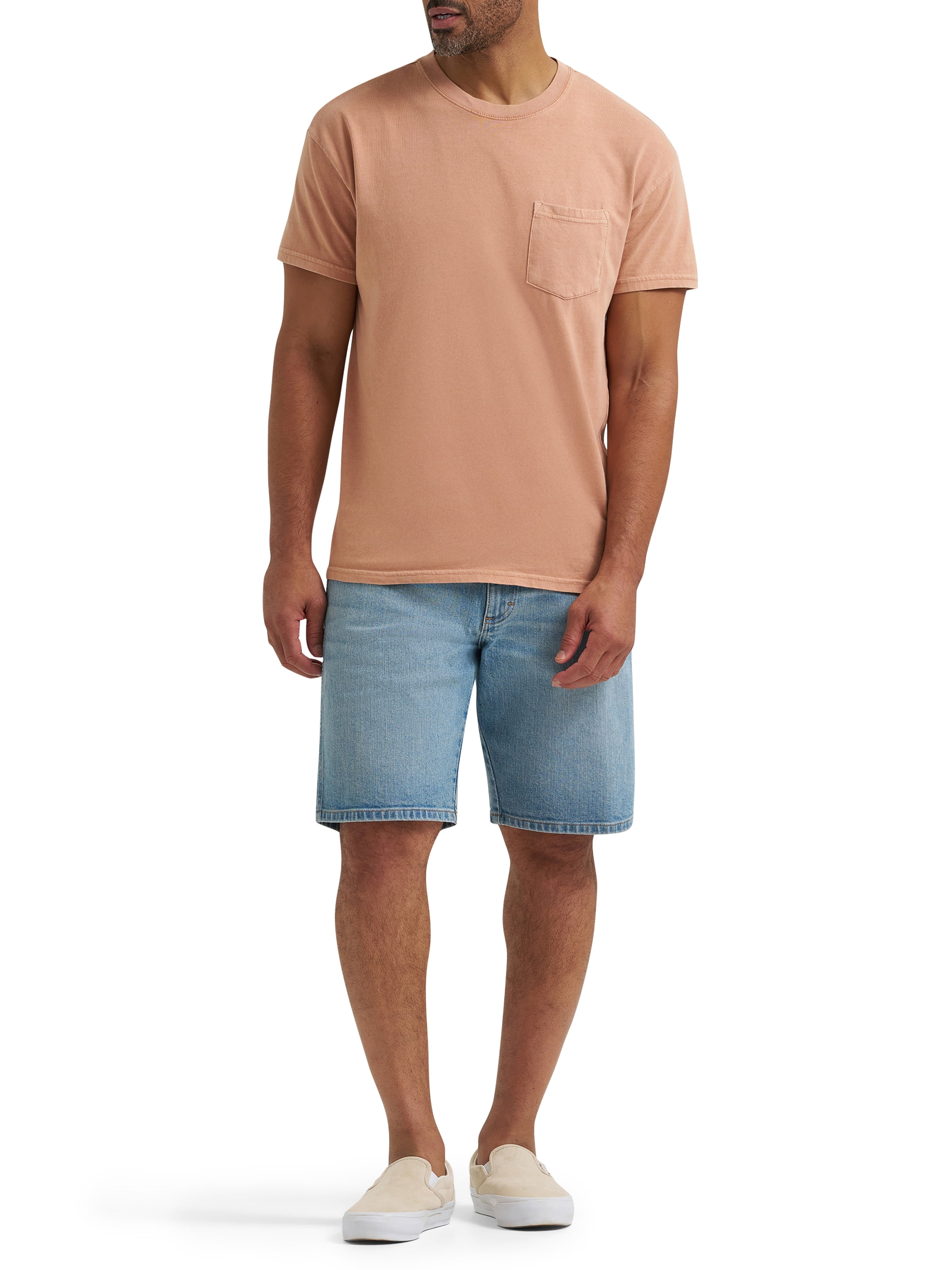 Wrangler Men's Relaxed Fit Five Pocket Denim Shorts (Blue, 30-50) gsy2z