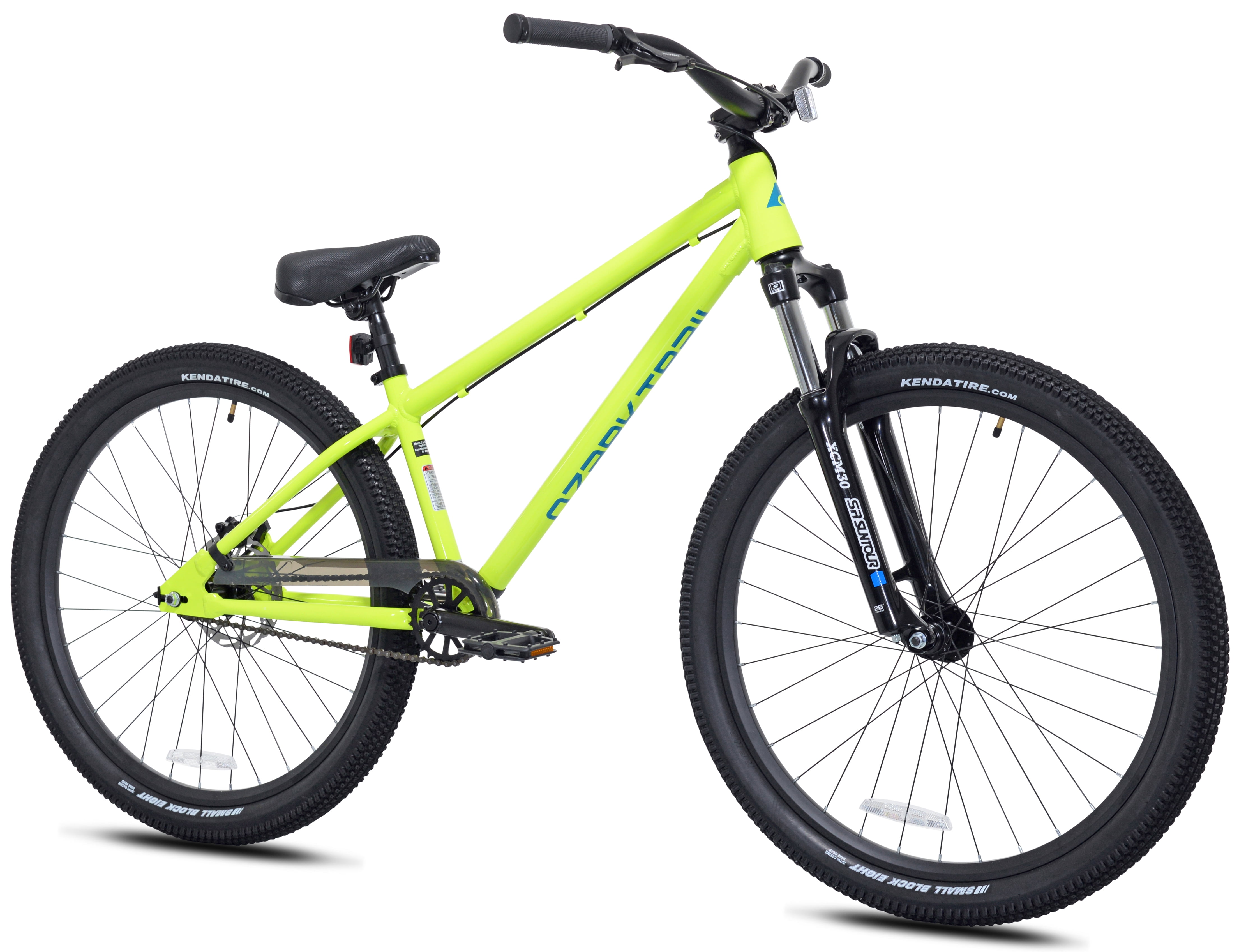 Ozark Trail DJ.1 Airtime Dirt Jump Bike, Lightweight Alloy Frame, Single Speed, 26 in Wheels (Yellow, 13.25 in Frame) l9dl0