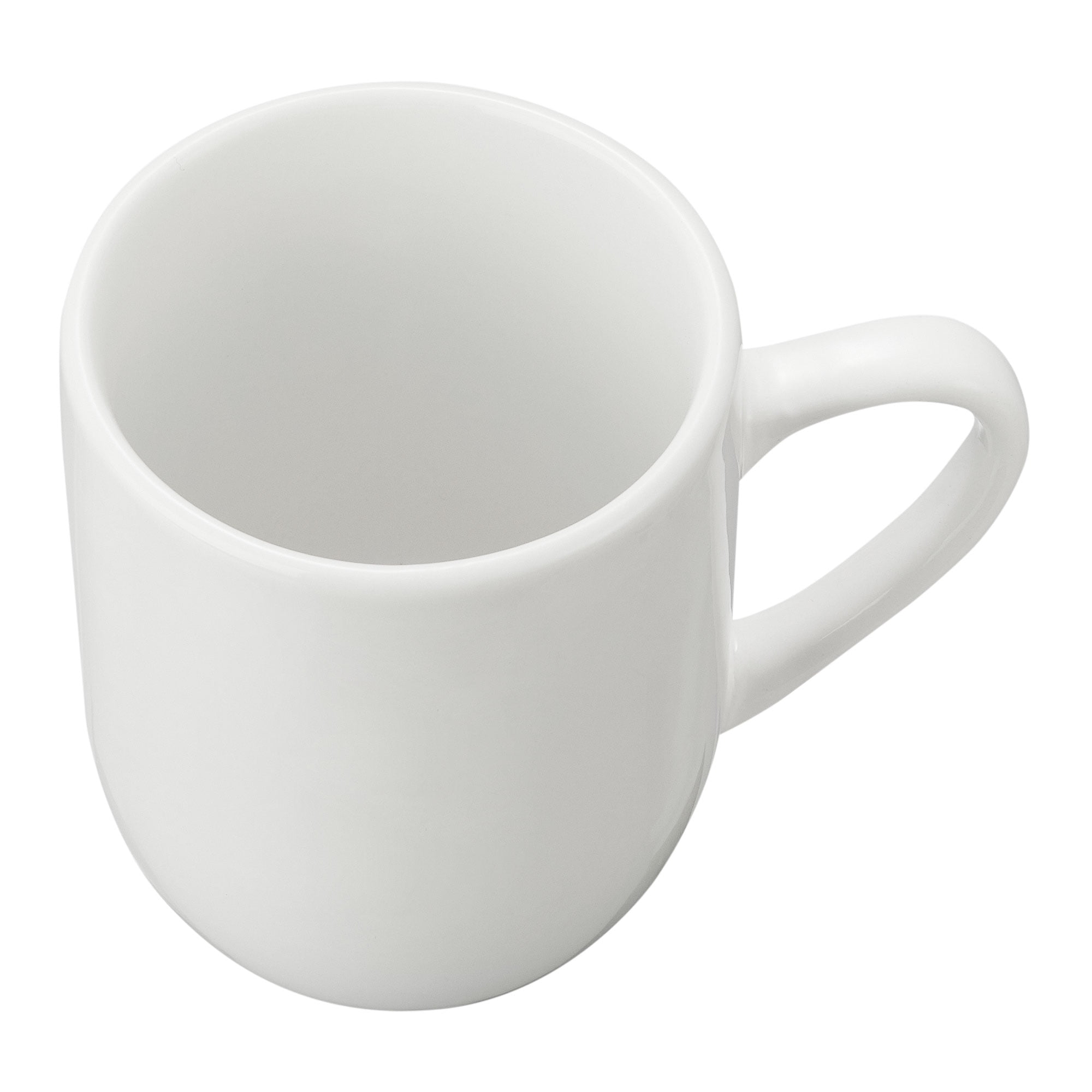 Mainstays Glazed Stoneware Coffee Mug (White, 12 oz) hj1hz