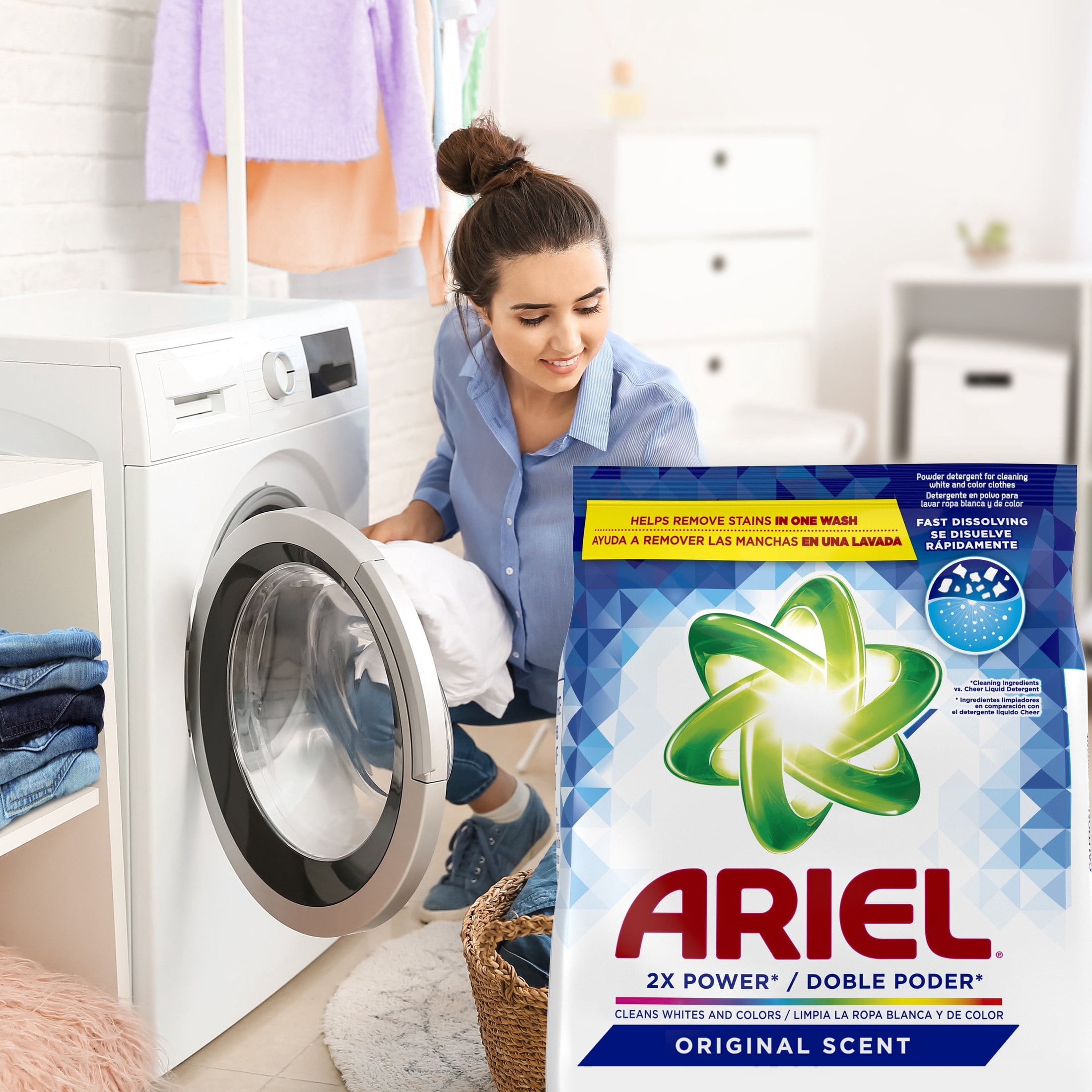 Ariel Laundry Detergent Powder, Original Scent, Deep Cleaning Formula (70 oz) 5gae4