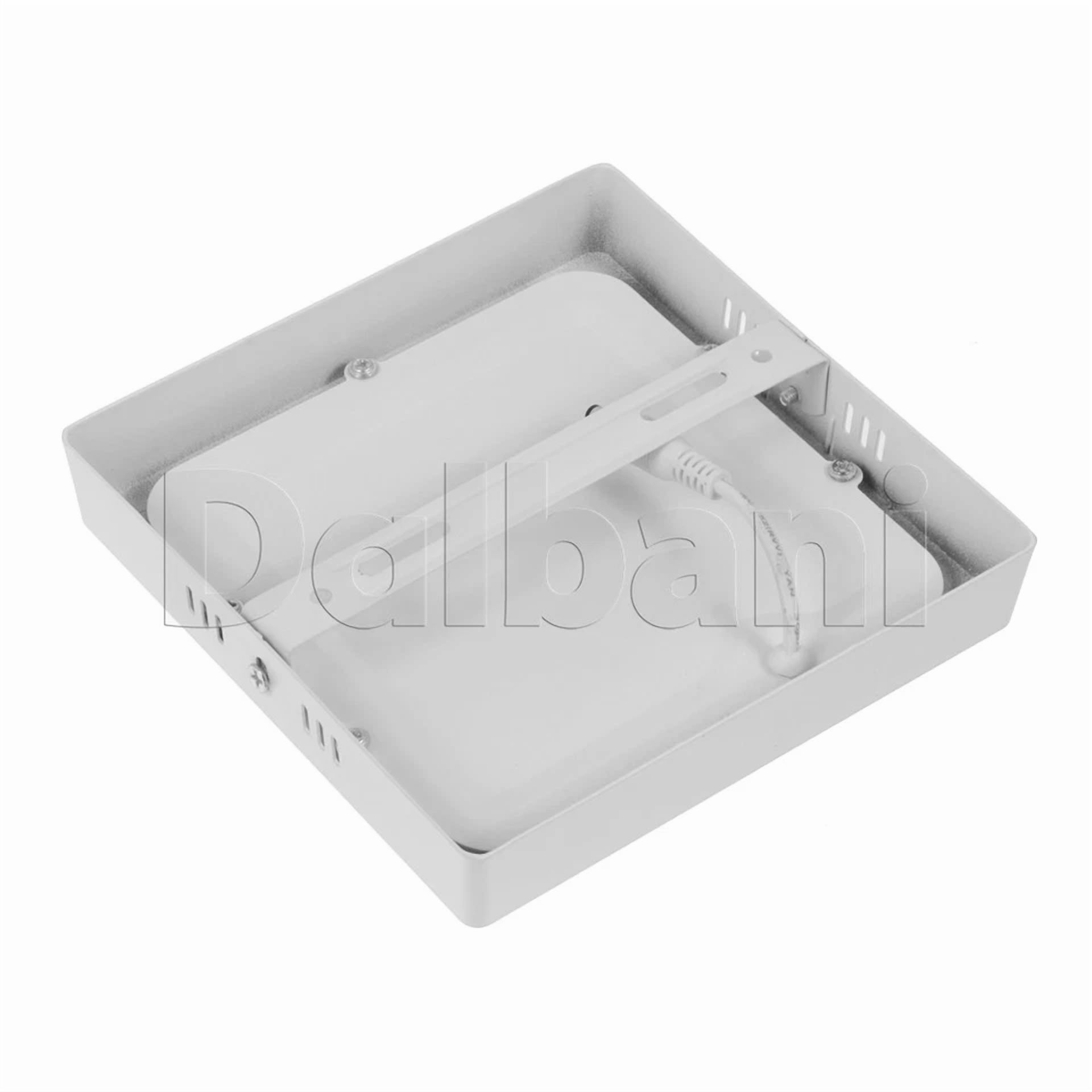 KLYNE LED Square Ceiling Panel Light, 12W 3000K Warm White Surface Mounted Downlight for Home and Office (12W) vuf9c