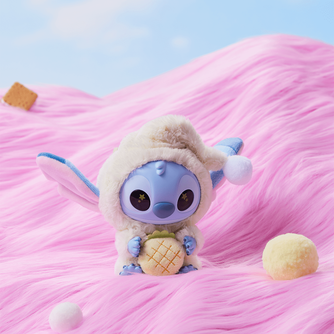 Miniso Disney Stitch Sleepy Snack Series Blind Box Plush Toy (Multicolor, 6.5 in) u3a5r