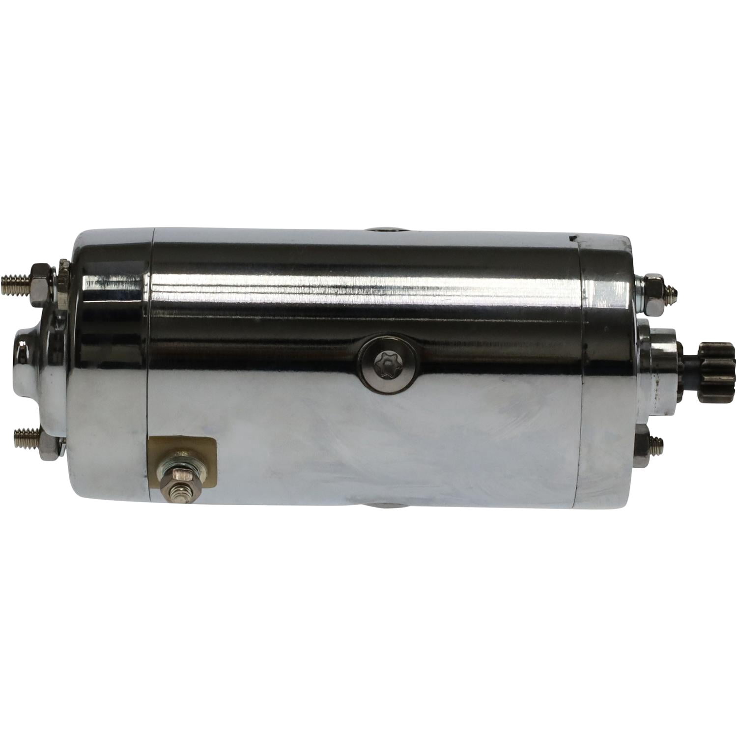 OEG Parts 12V Chrome Starter Motor for Harley Davidson FL Series (1965-1976) CCW Rotation jn6pj