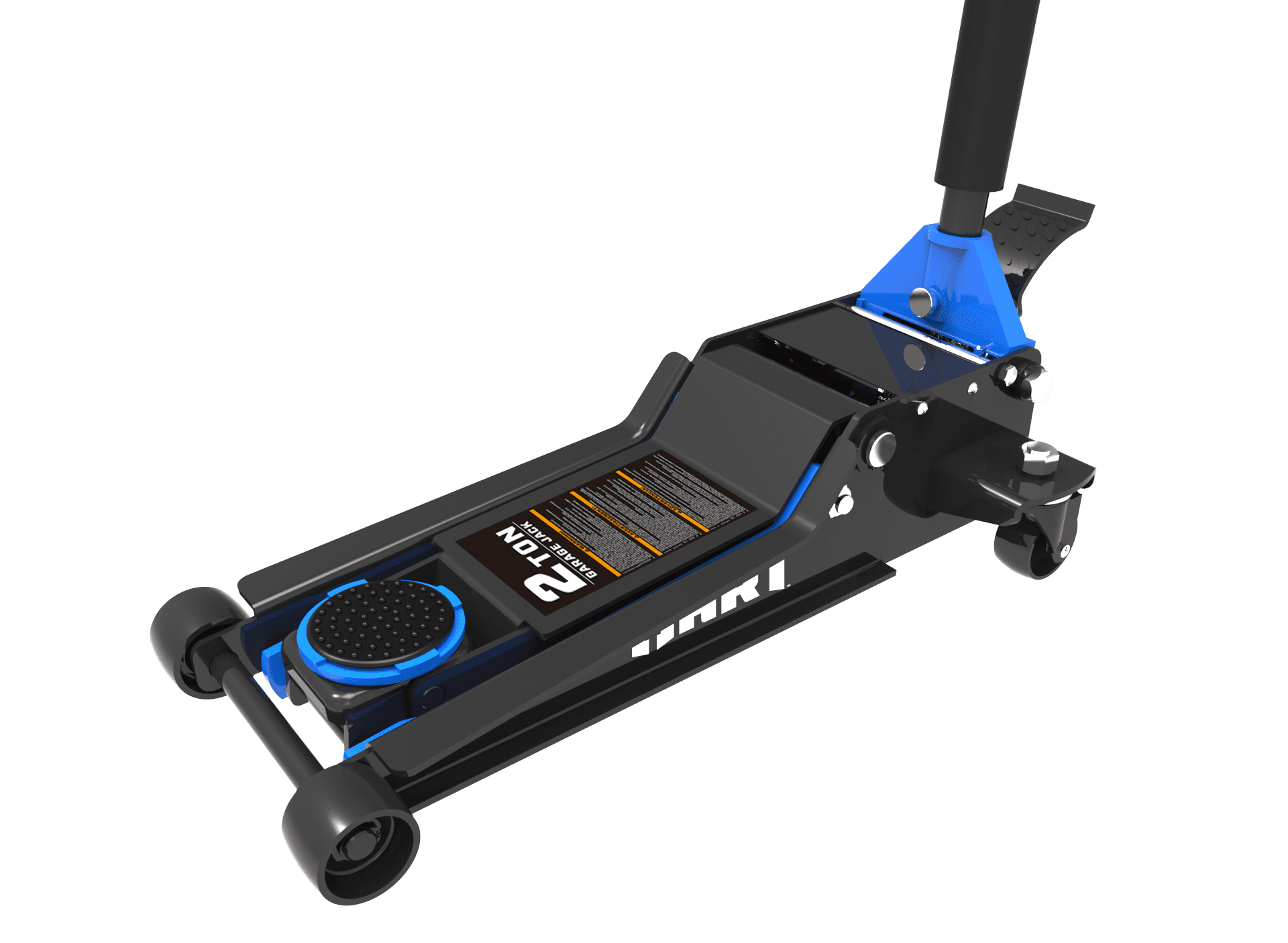 HART Heavy Duty 2 Ton Hydraulic Garage Jack for Cars, SUVs, and Trucks (Blue, 4000 lb Capacity) n310m