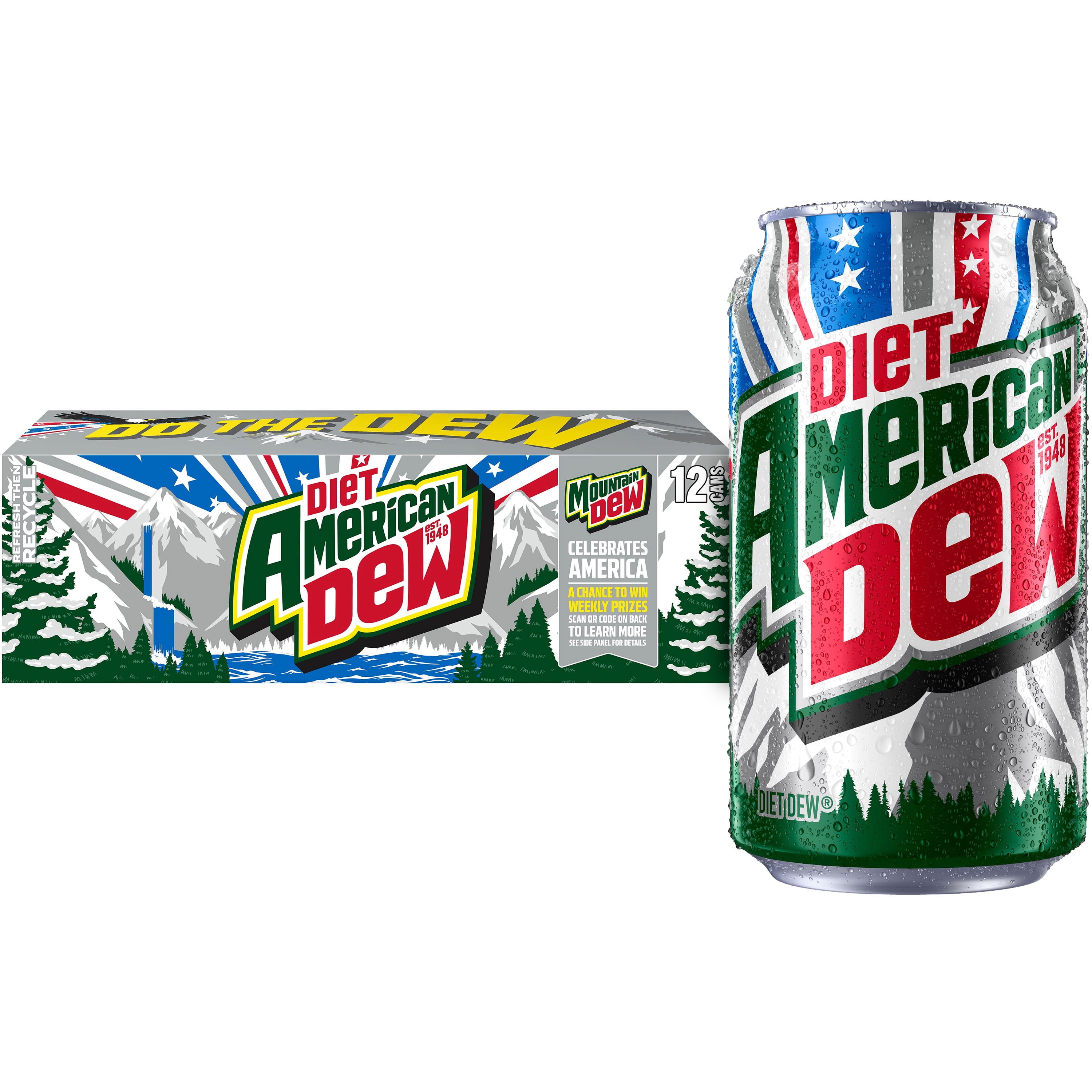 Mountain Dew Diet Citrus Soda Pop (12 fl oz, 12 Pack) rfbu9
