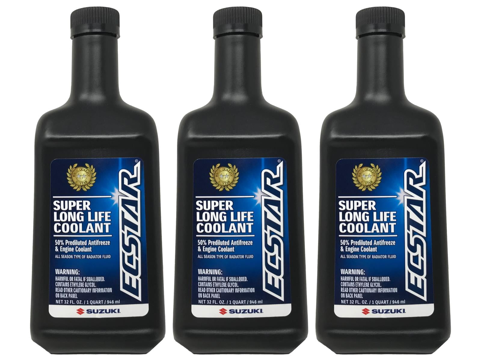 Suzuki Ecstar Super Long Life Engine Coolant (Blue, 3 Pack of 32 fl oz) 5rxon