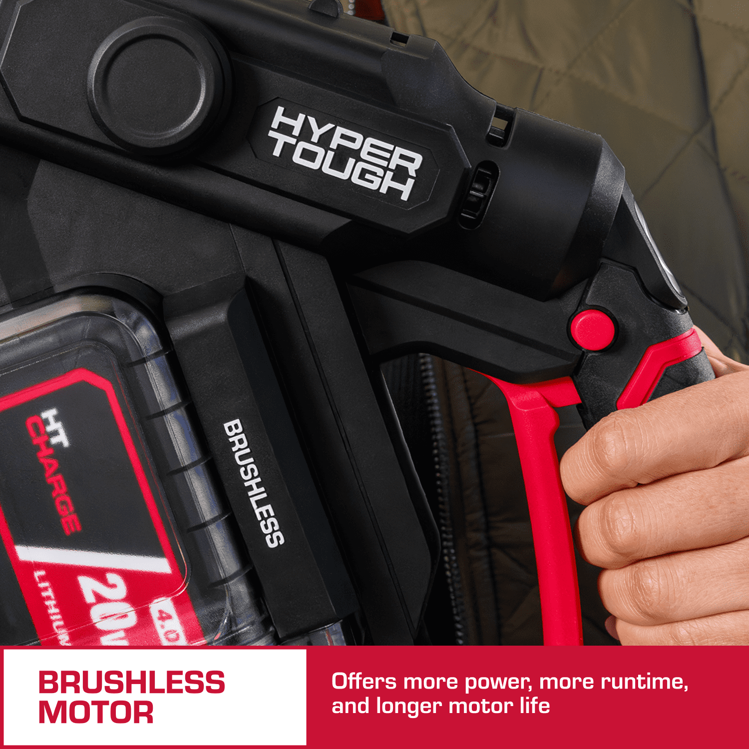 Hyper Tough 20V Brushless Cordless Portable Pressure Cleaner (710 PSI, 4.0Ah Battery Included) nyyb1