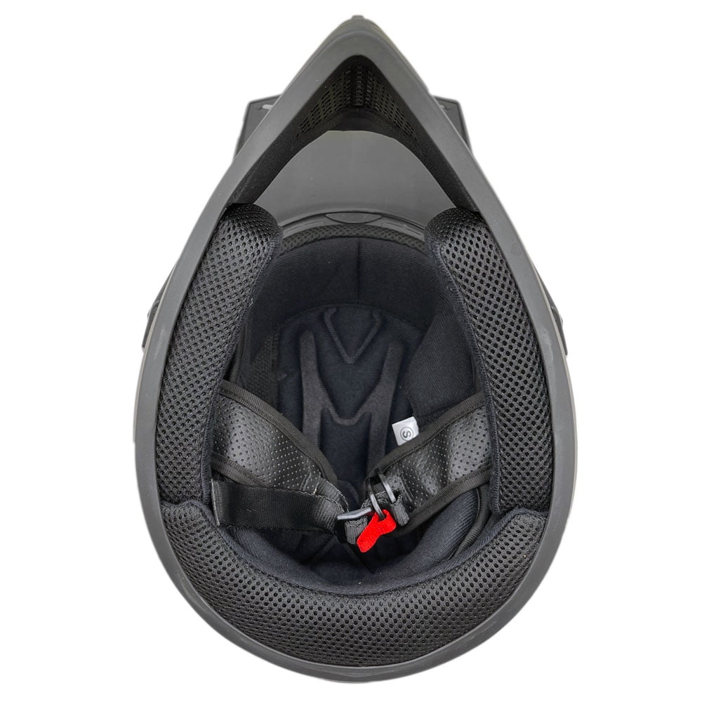 MMG Off-Road Motocross Helmet with Goggles (Matte Black, Large) h14x0