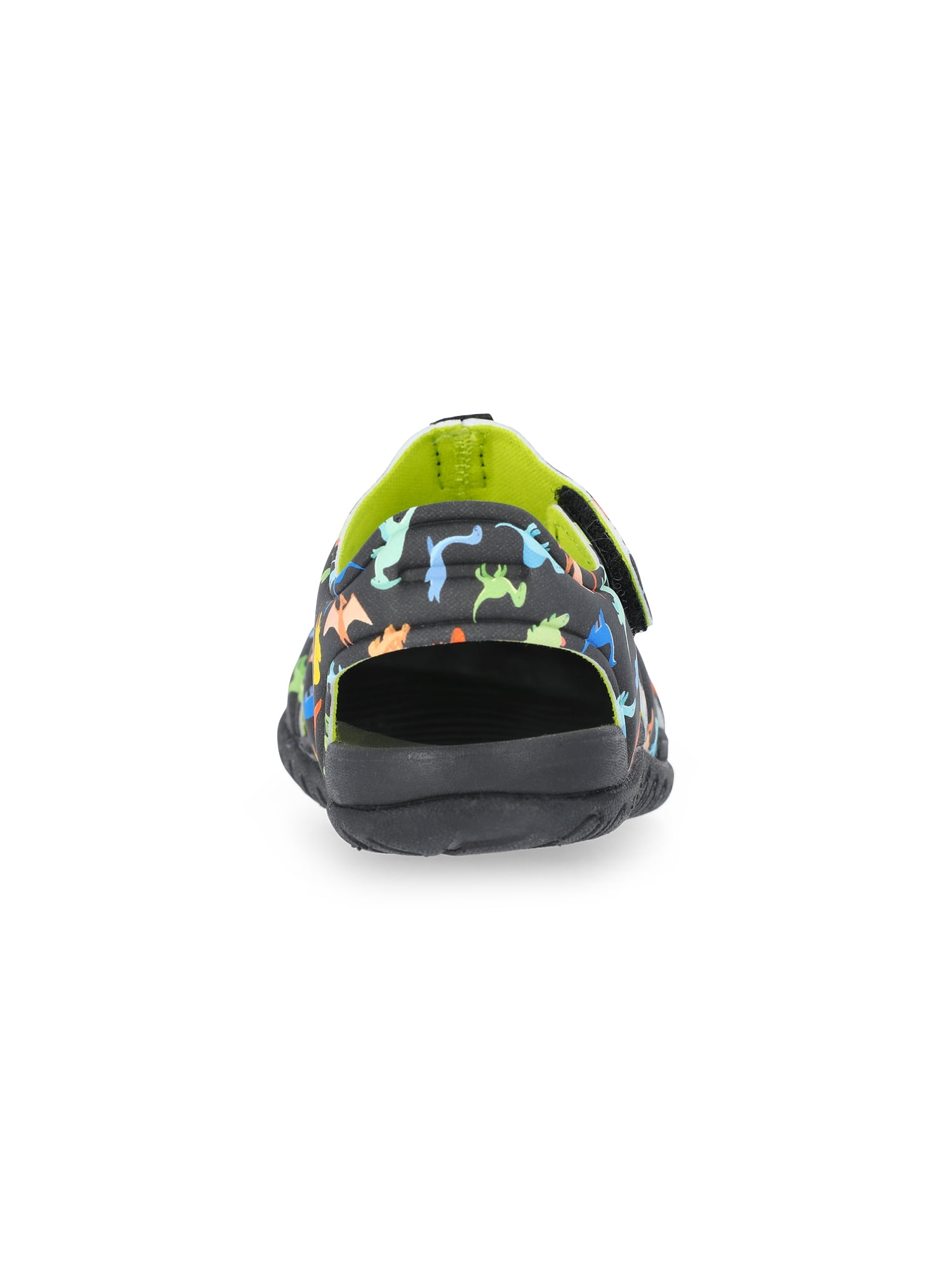 Wonder Nation Baby and Toddler Bump Toe Sandals (Black, Size 4) 0l4cm