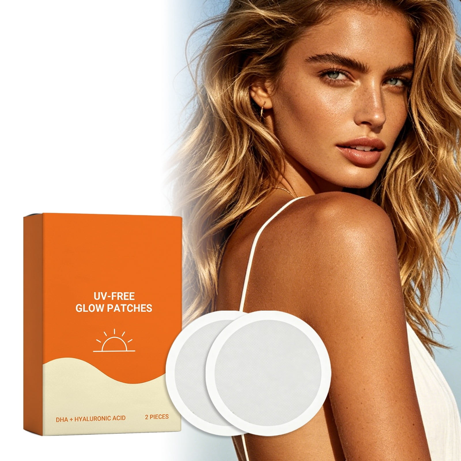 XMMSWDLA Sunless Tanning Patch, Self-Tanning Body Sticker for Natural Glow (2 Pack) t3ctb