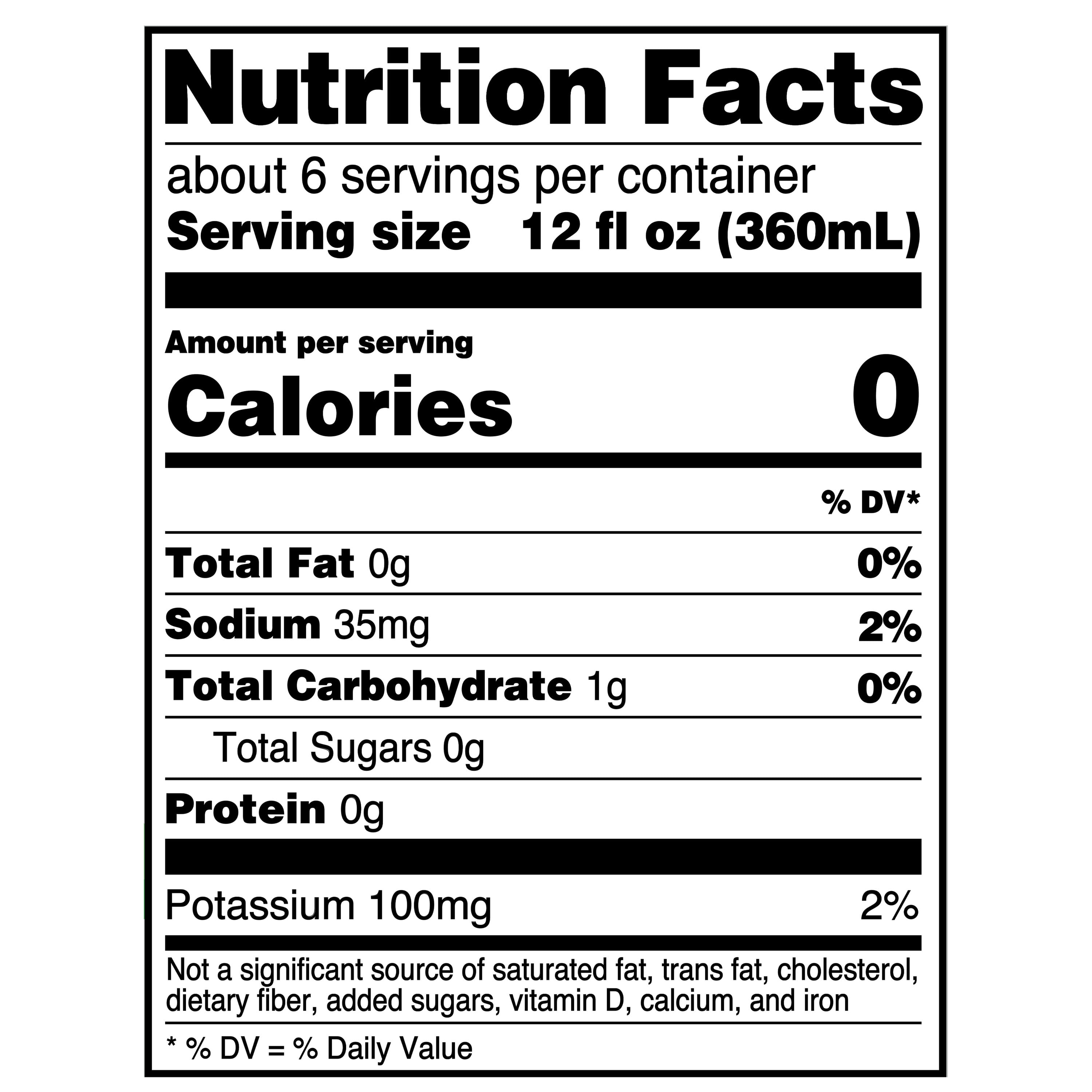 Great Value Diet Mountain Lightning Soda, Zero Sugar Refreshment (6 Pack, 67.6 fl oz) t98lr