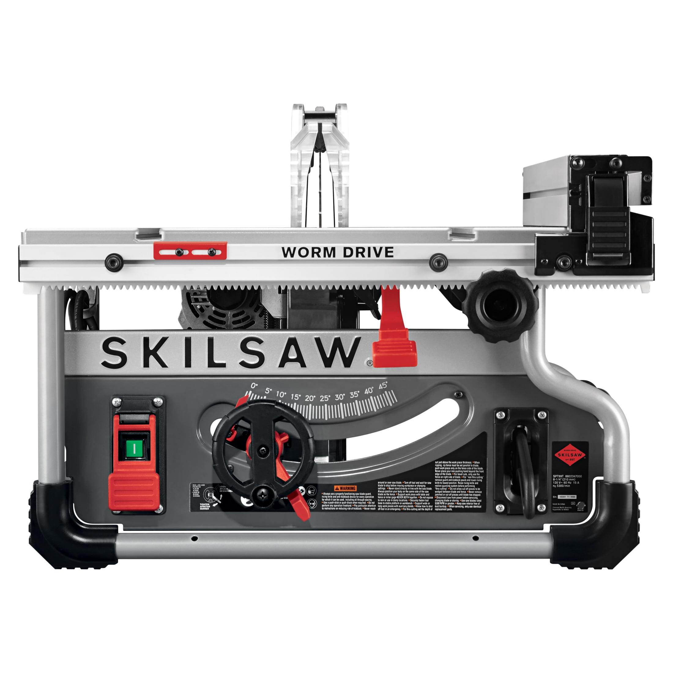 SKIL SPT99T-01 15Amp Portable Worm Drive Table Saw (8-1/4 in, 25 in Rip Capacity) jvhxn