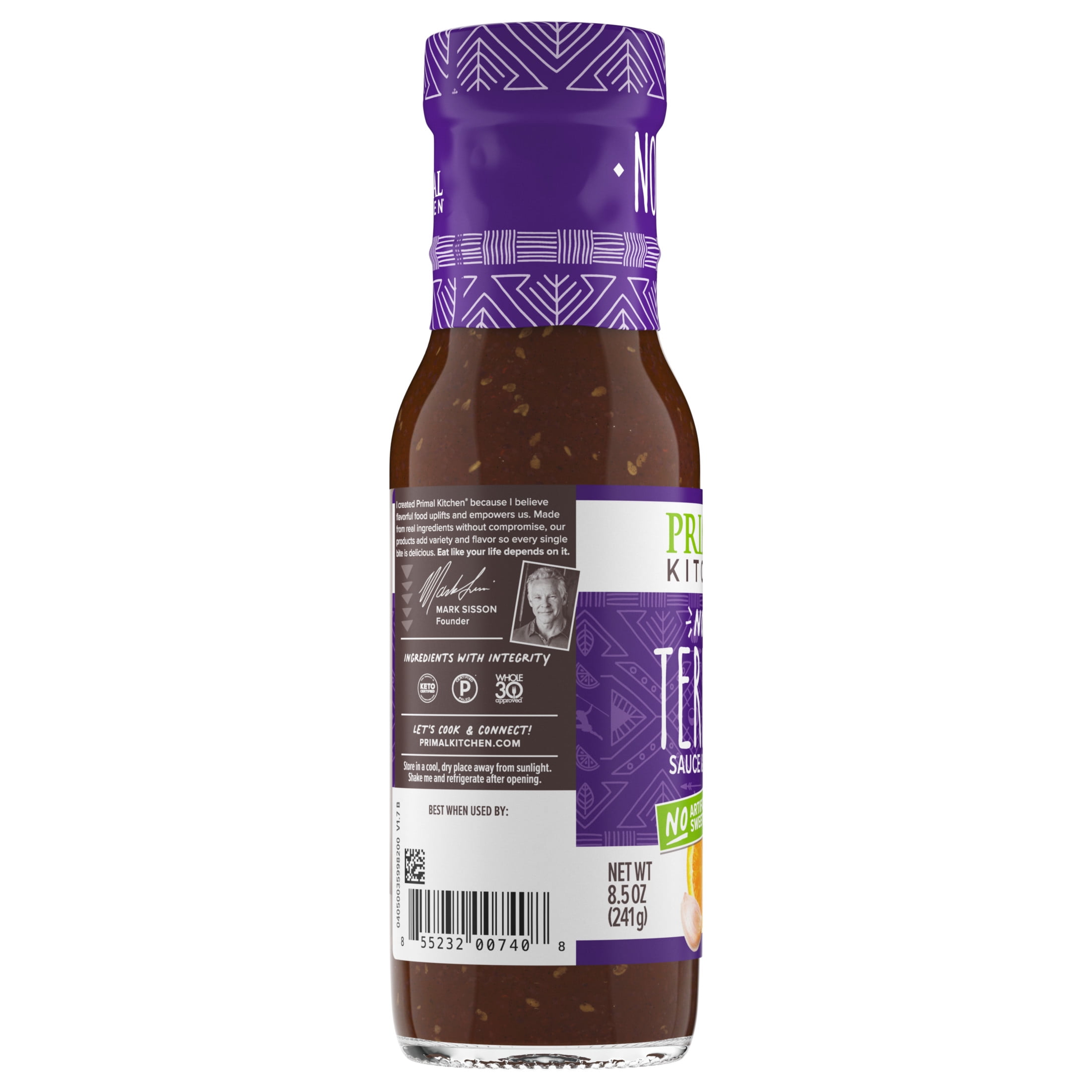 Primal Kitchen Organic Teriyaki Sauce and Marinade, Soy-Free, Keto and Paleo Friendly (8.5 oz) ss87r